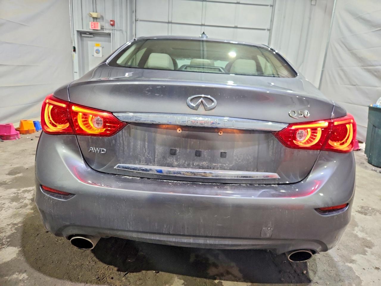 2015 Infiniti Q50 Premium Серый vin: JN1BV7AR1FM407006