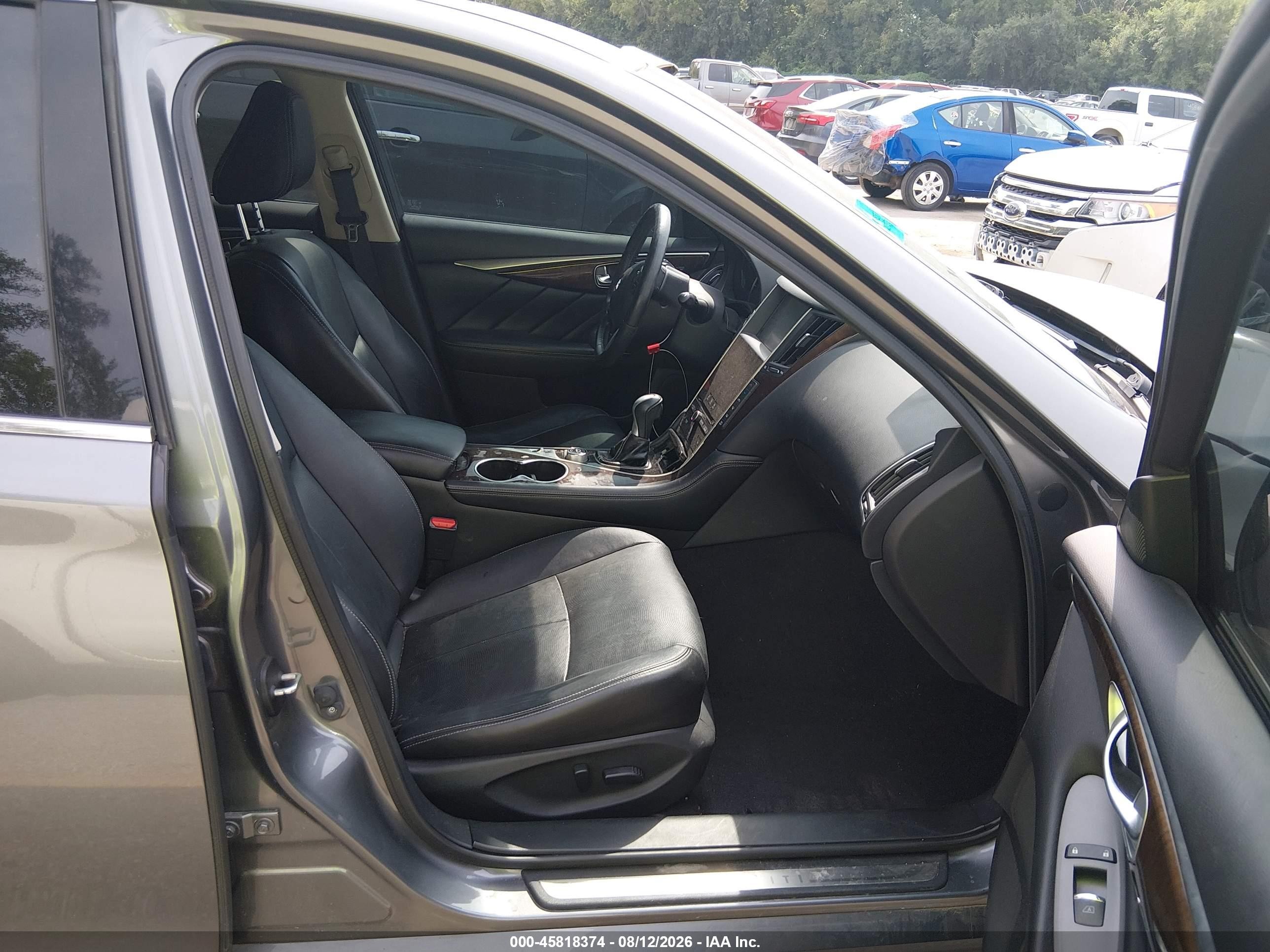 2015 Infiniti Q50 Premium Gray vin: JN1BV7AR1FM407765