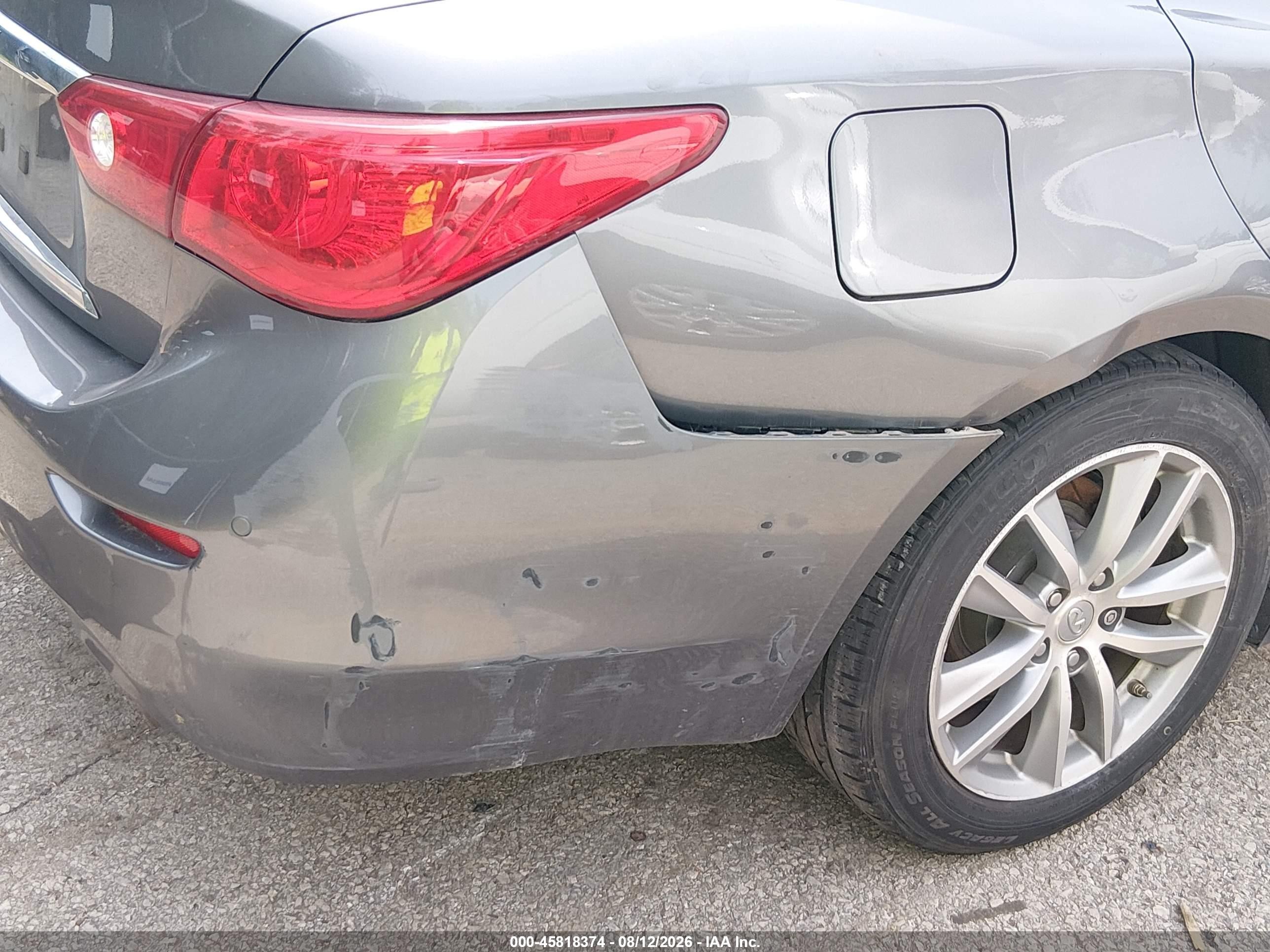 2015 Infiniti Q50 Premium Gray vin: JN1BV7AR1FM407765