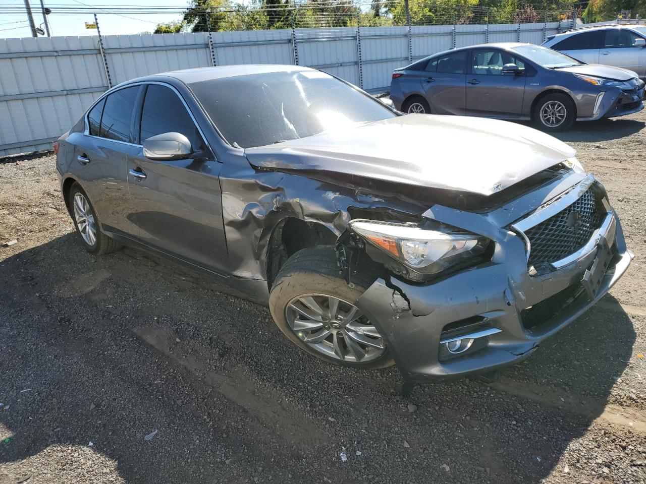 2015 Infiniti Q50 Base Gray vin: JN1BV7AR1FM416322