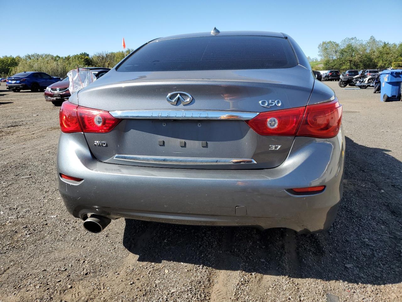2015 Infiniti Q50 Base Gray vin: JN1BV7AR1FM416322