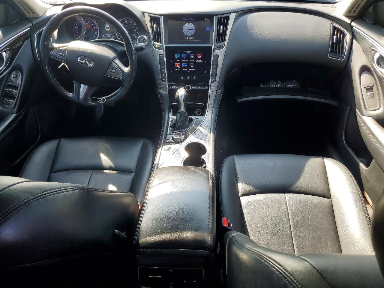2015 Infiniti Q50 Base White vin: JN1BV7AR1FM418636