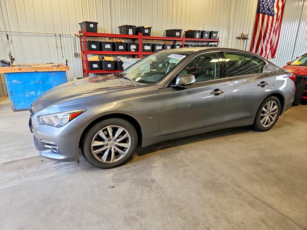 2015 Infiniti Q50 Premium Silver vin: JN1BV7AR1FM419009