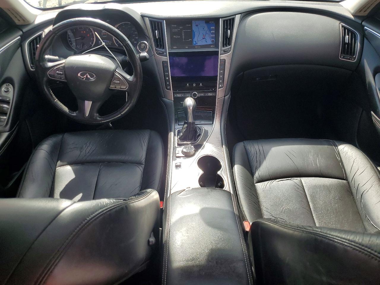 2015 Infiniti Q50 Base White vin: JN1BV7AR1FM419916