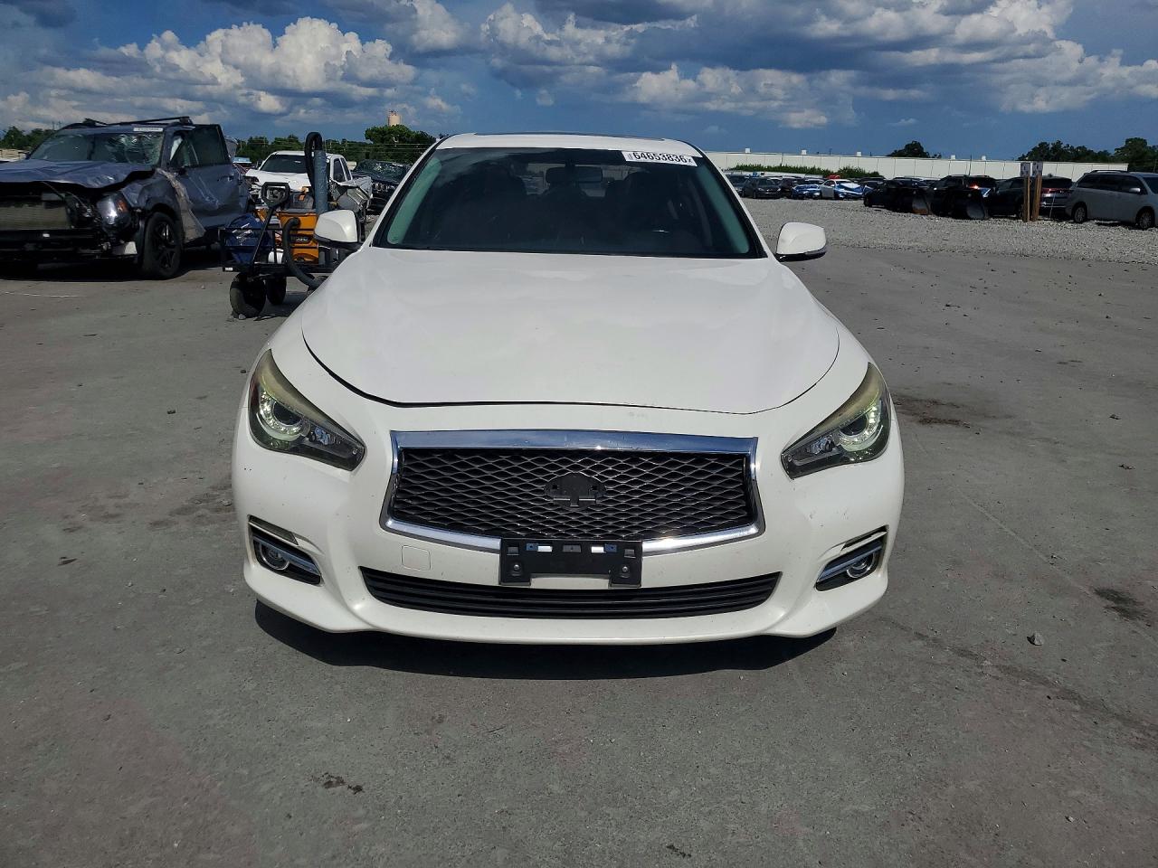 2015 Infiniti Q50 Base White vin: JN1BV7AR1FM419916