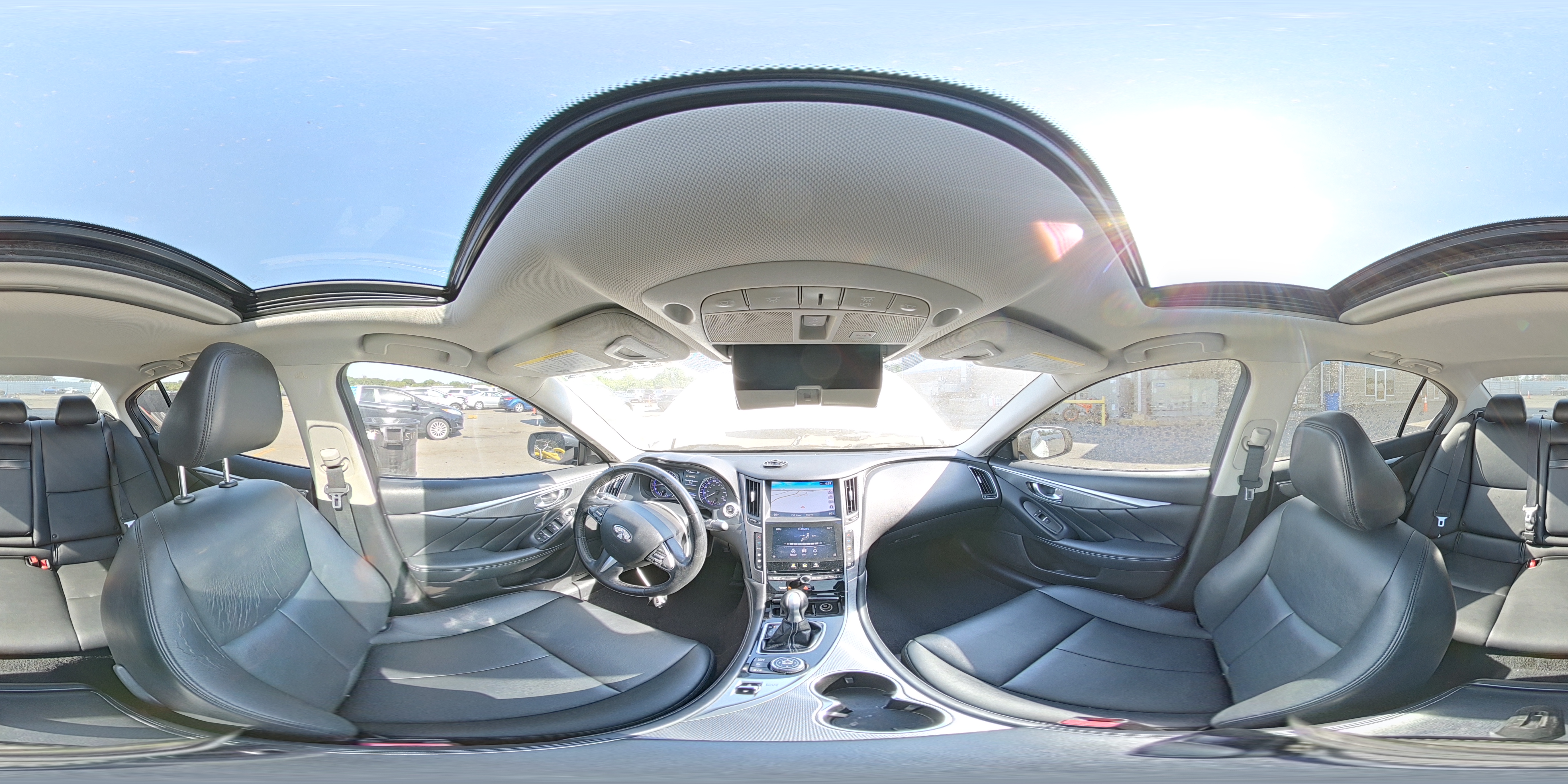 2015 Infiniti Q50 Base White vin: JN1BV7AR1FM419995