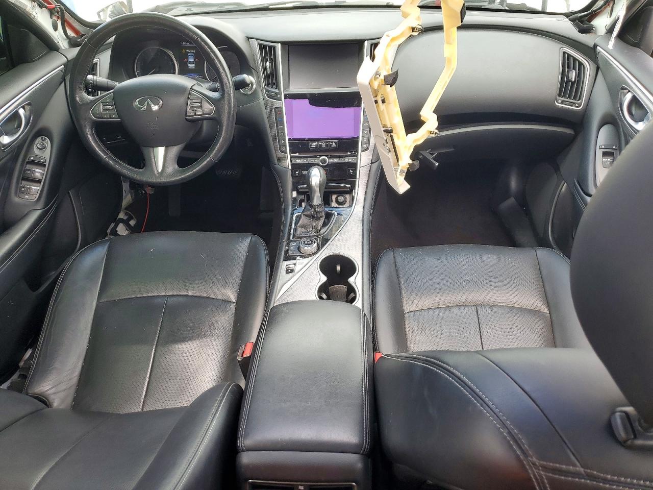 2015 Infiniti Q50 Premium White vin: JN1BV7AR1FM421231