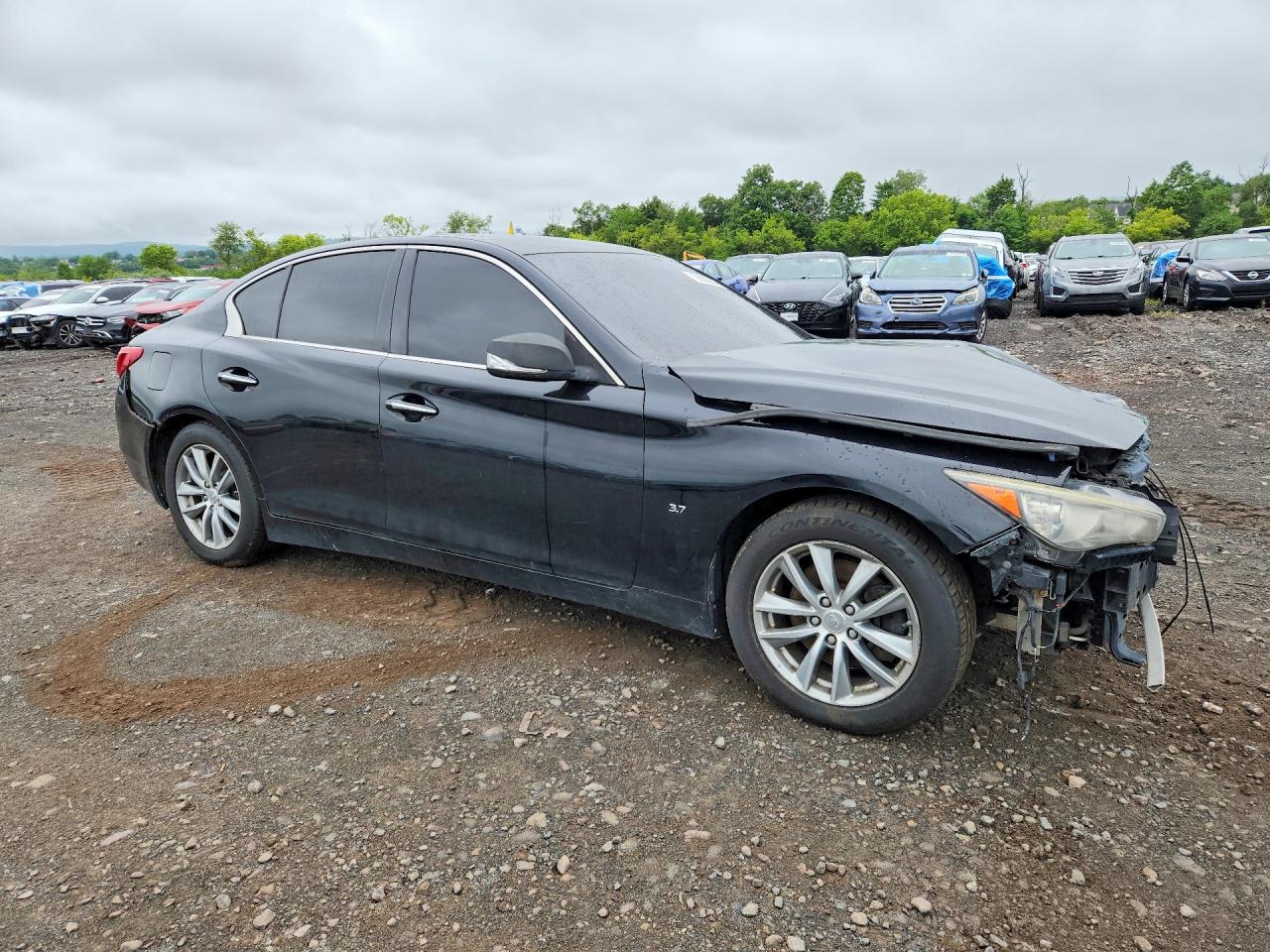 2014 Infiniti Q50 Black vin: JN1BV7AR2EM680972