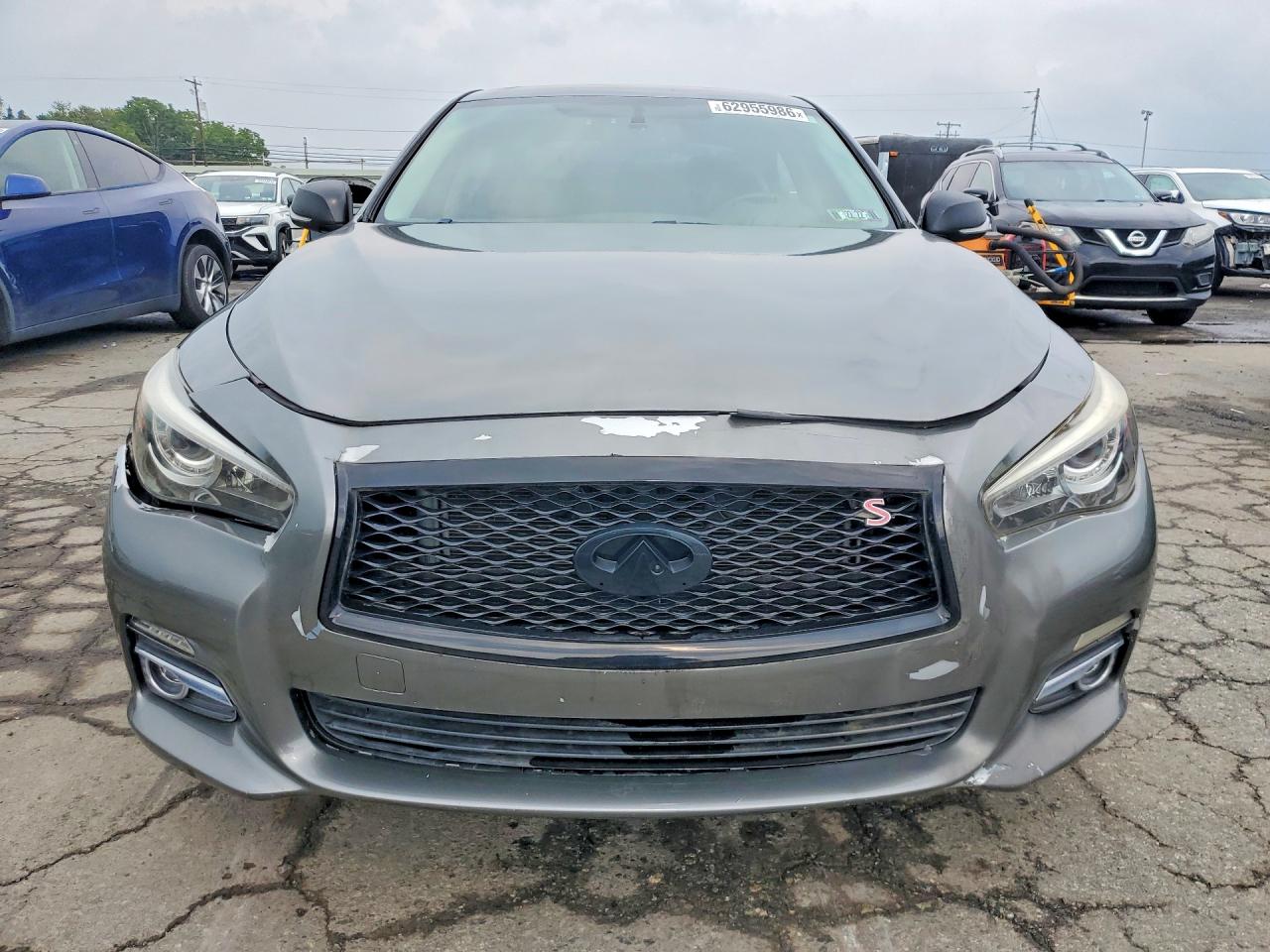 2014 Infiniti Q50 Base Серый vin: JN1BV7AR2EM681409