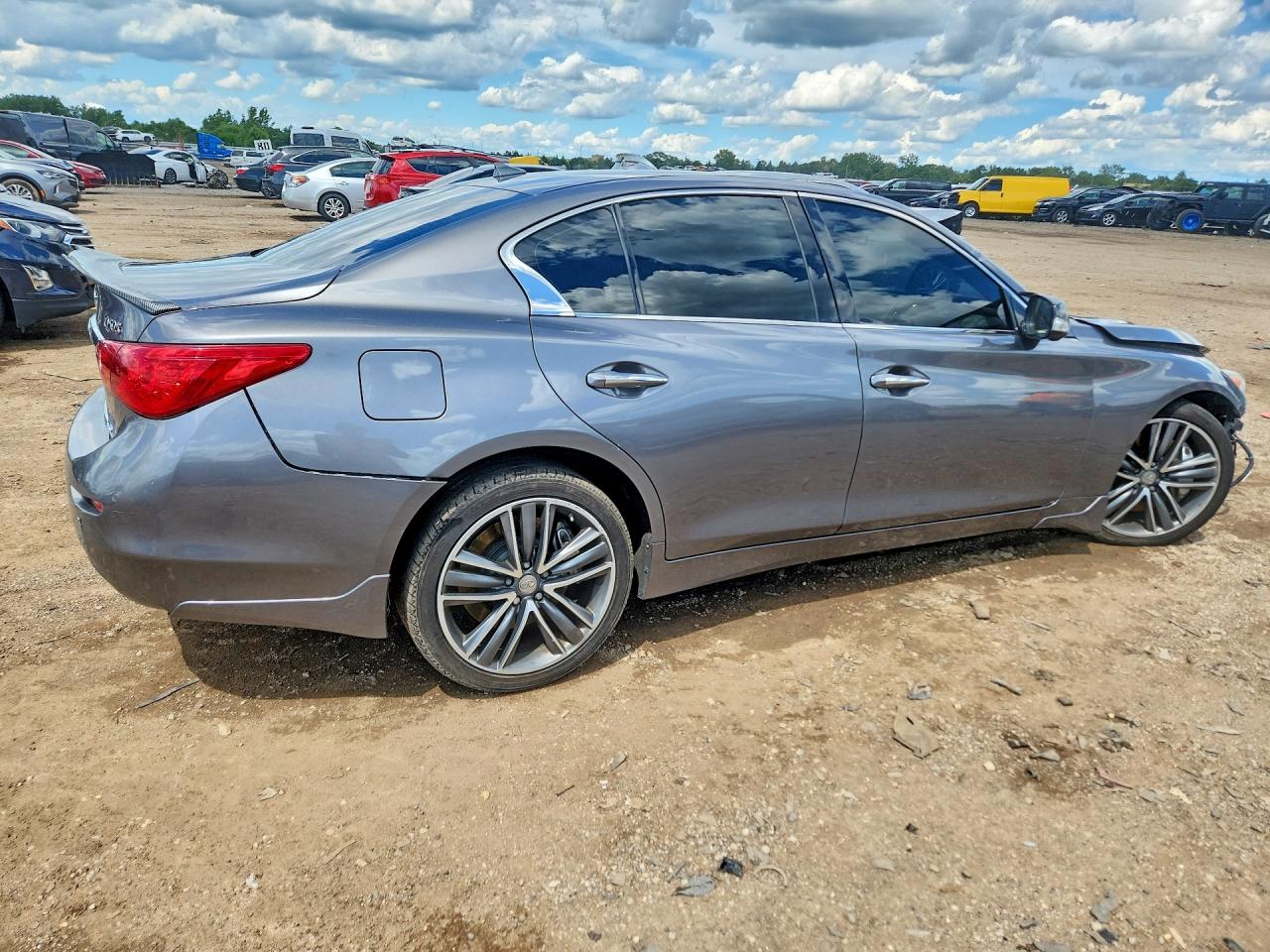 2014 Infiniti Q50 Серый vin: JN1BV7AR2EM684553