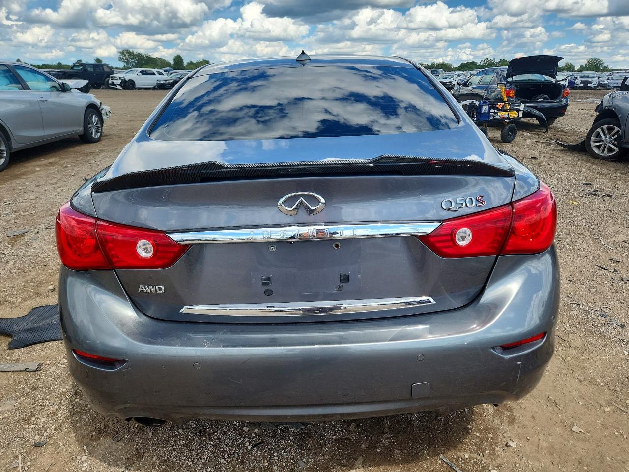 2014 Infiniti Q50 Серый vin: JN1BV7AR2EM684553