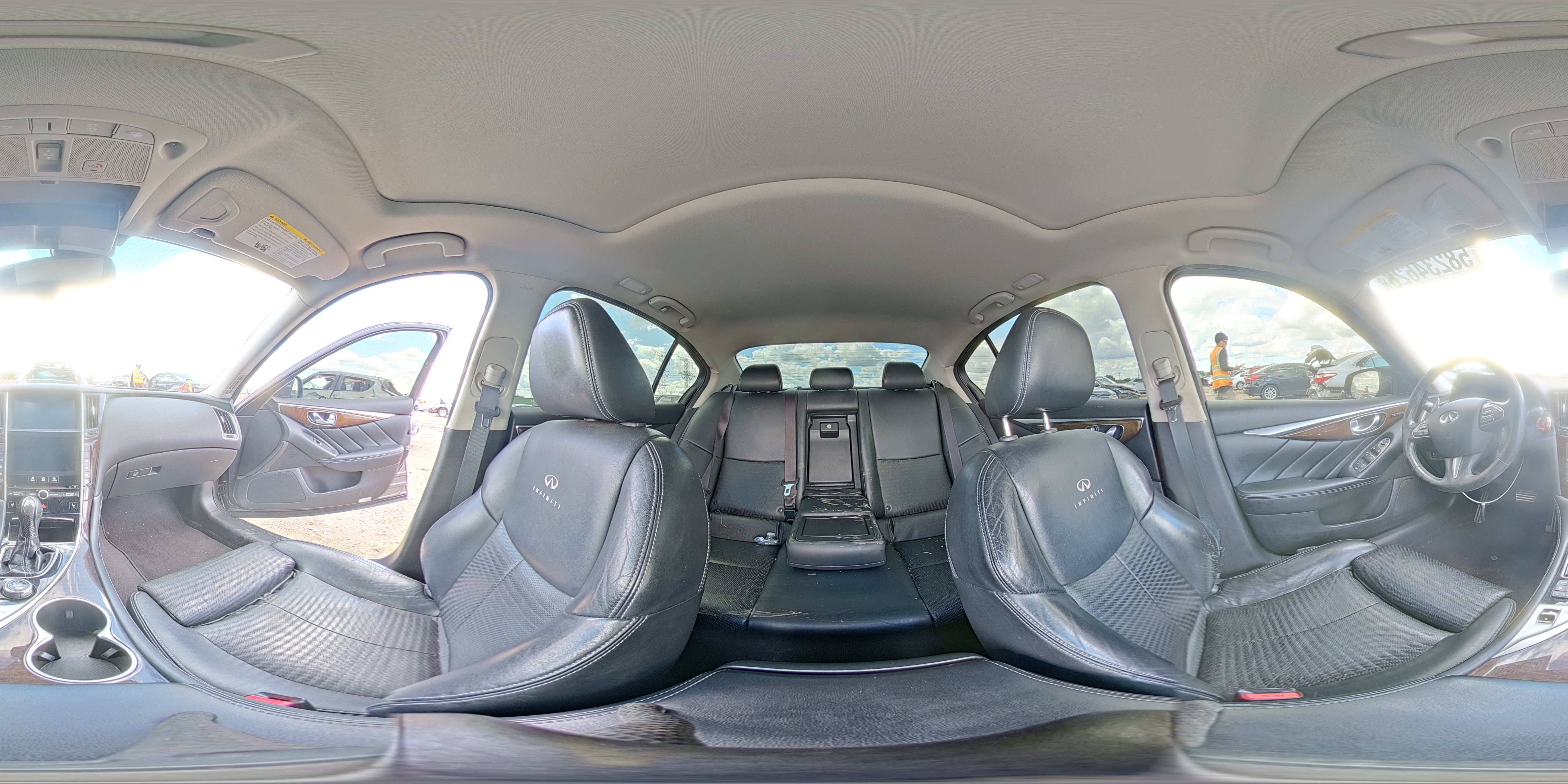 2014 Infiniti Q50 Серый vin: JN1BV7AR2EM684553