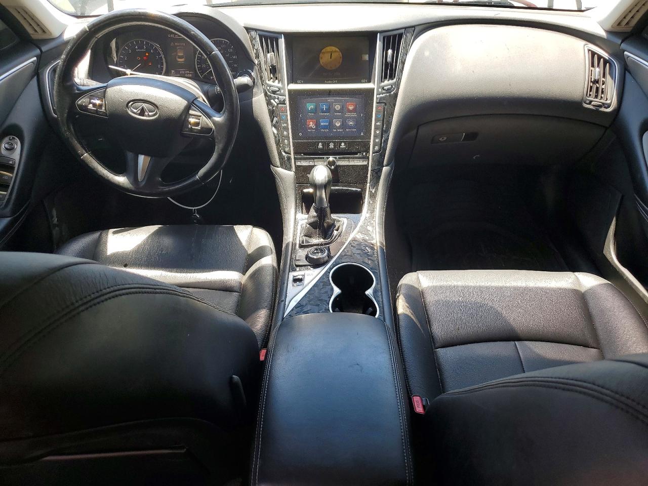 2014 Infiniti Q50 Base Black vin: JN1BV7AR2EM684696