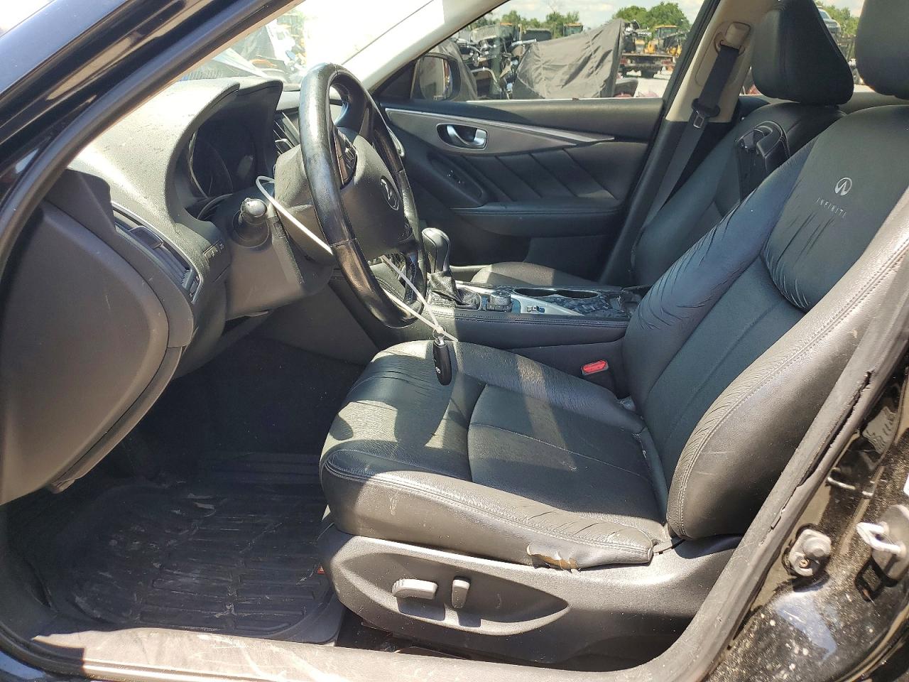 2014 Infiniti Q50 Base Black vin: JN1BV7AR2EM684696