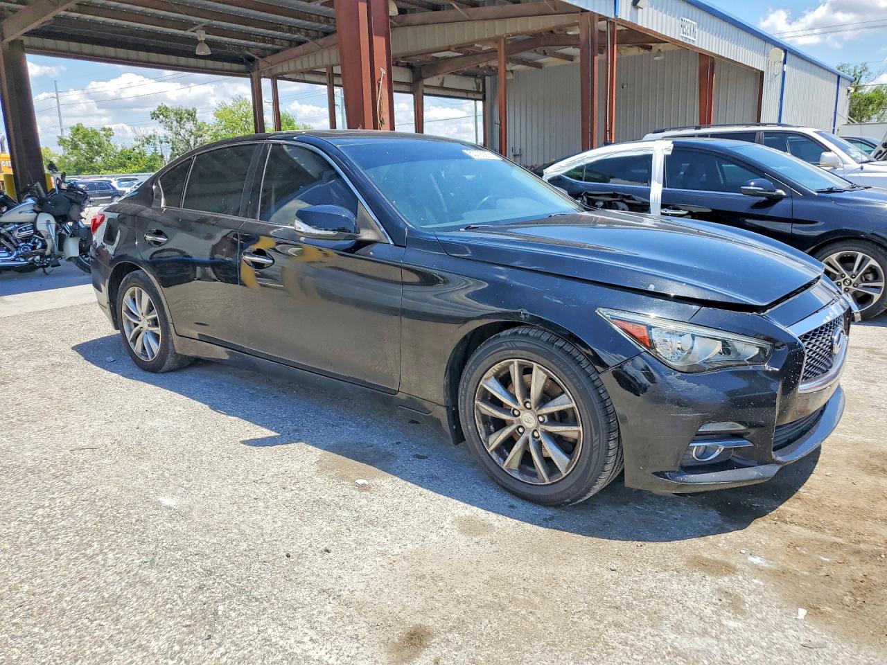 2014 Infiniti Q50 Base Black vin: JN1BV7AR2EM684696