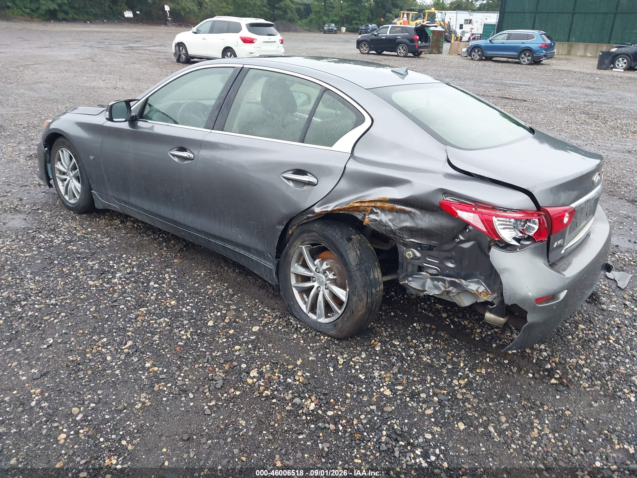 2014 Infiniti Q50 Premium Gray vin: JN1BV7AR2EM685895