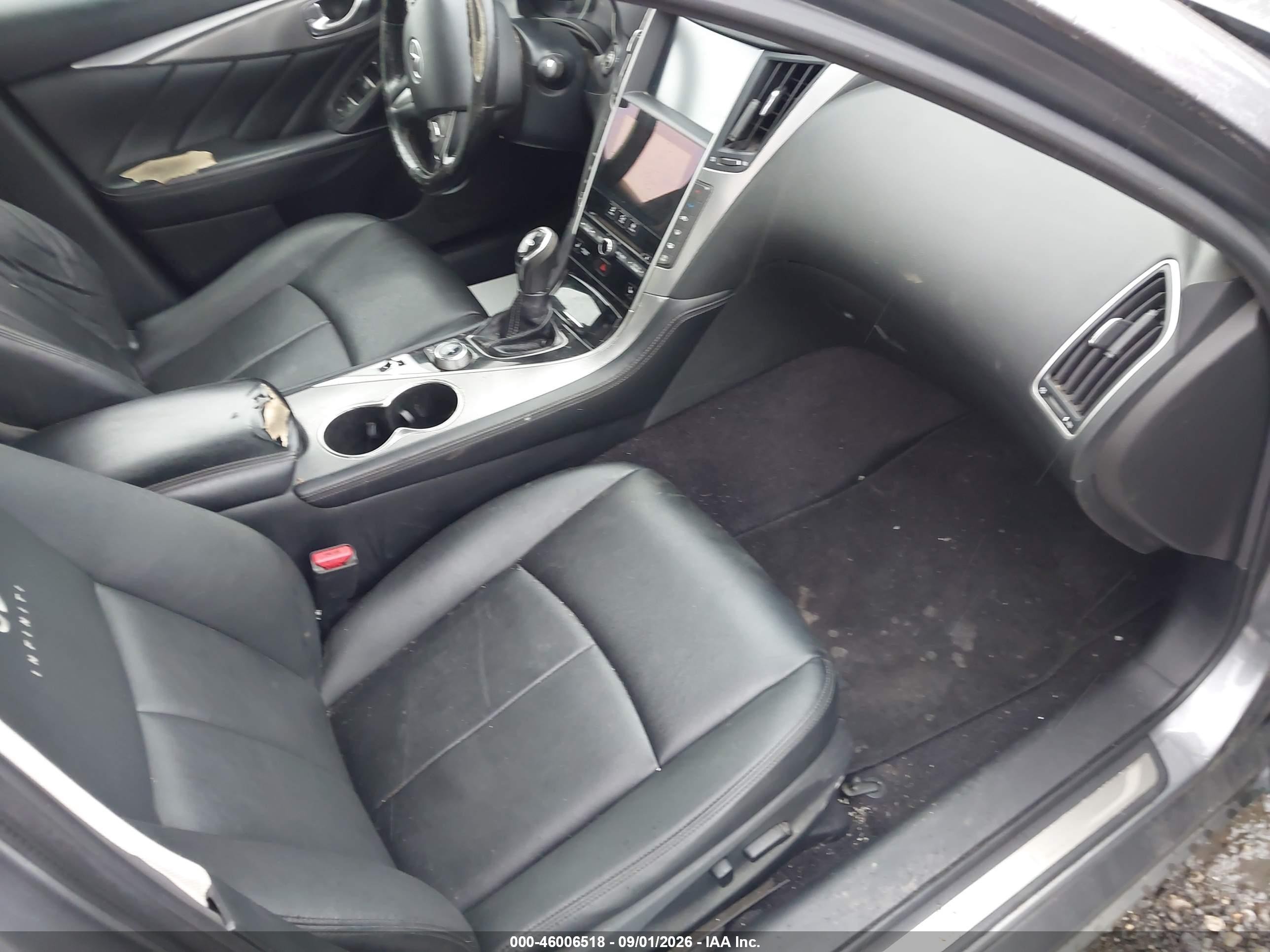 2014 Infiniti Q50 Premium Gray vin: JN1BV7AR2EM685895