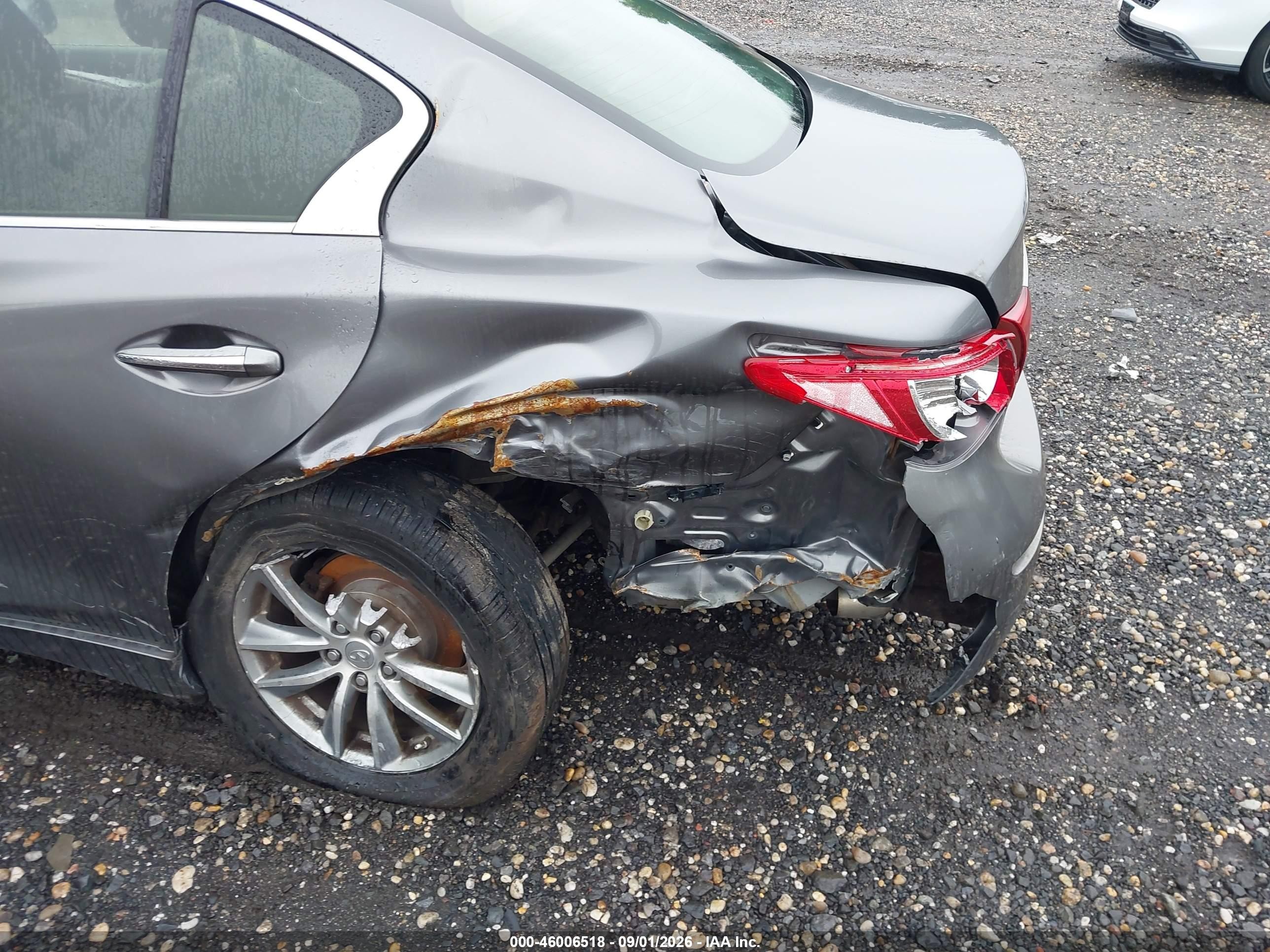 2014 Infiniti Q50 Premium Gray vin: JN1BV7AR2EM685895