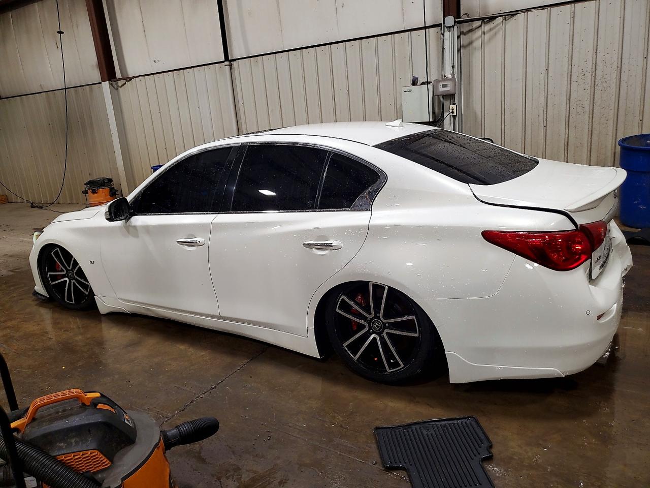 2014 Infiniti Q50 Sport White vin: JN1BV7AR2EM691793