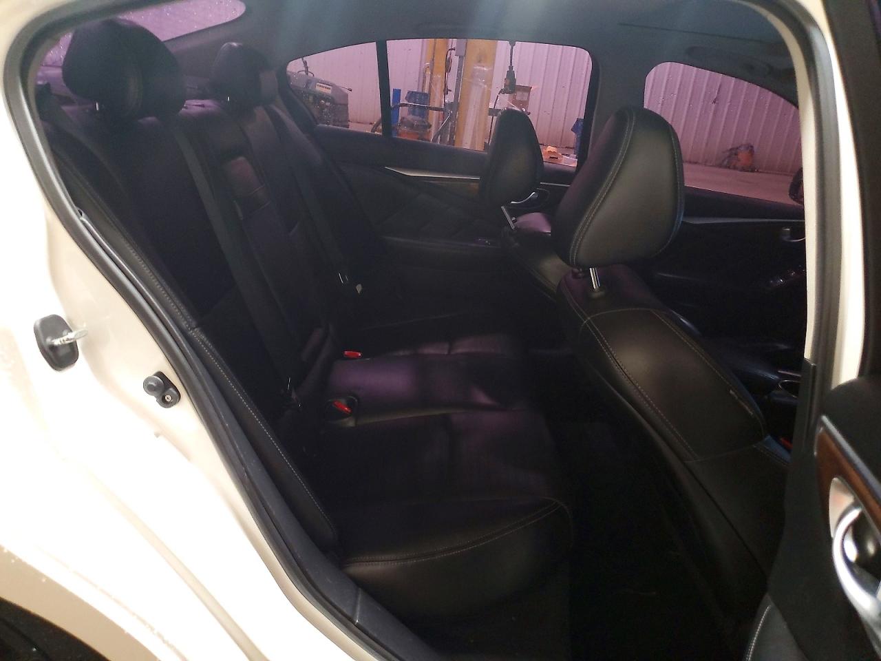 2014 Infiniti Q50 Sport White vin: JN1BV7AR2EM691793