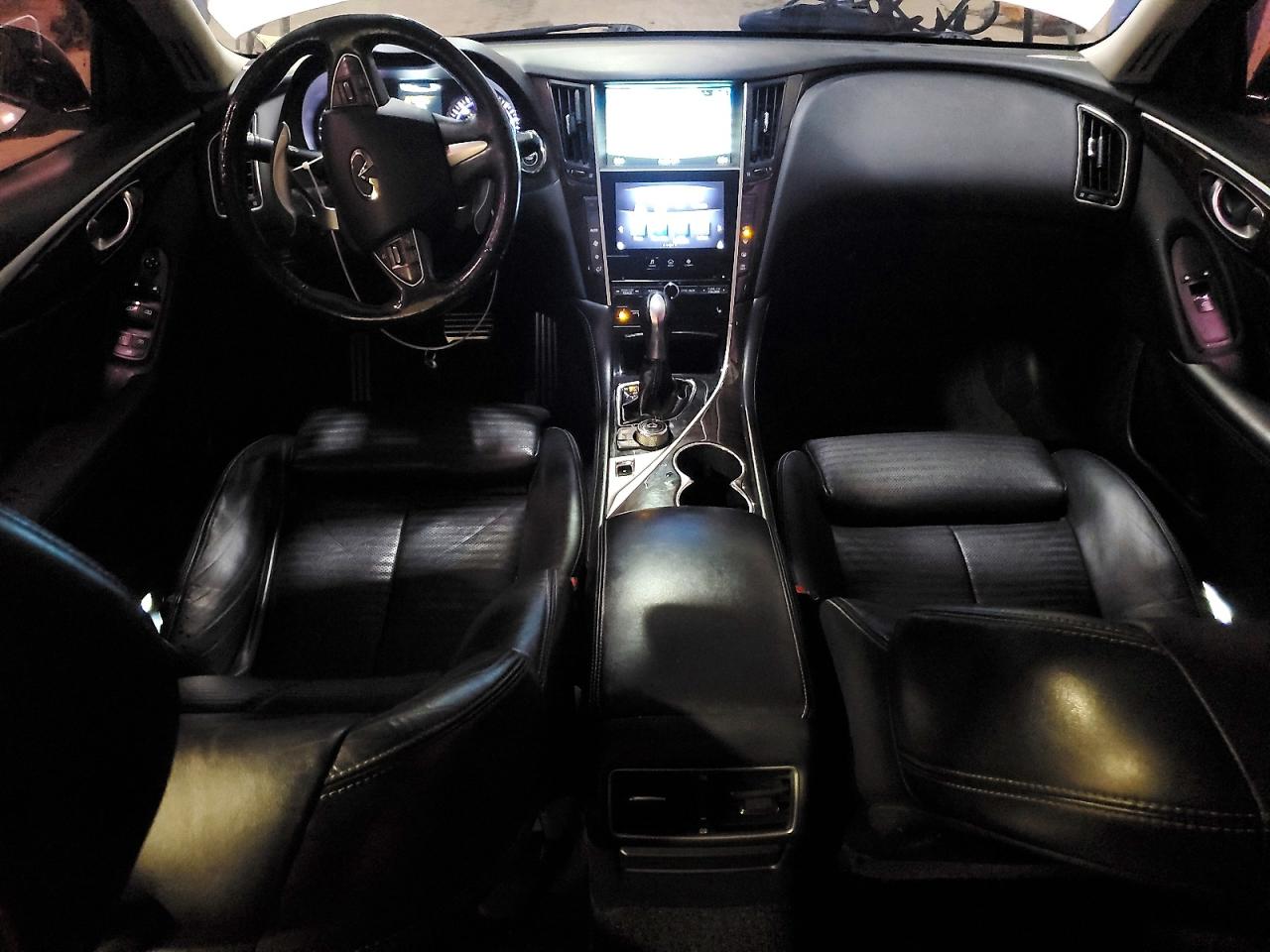 2014 Infiniti Q50 Sport White vin: JN1BV7AR2EM691793