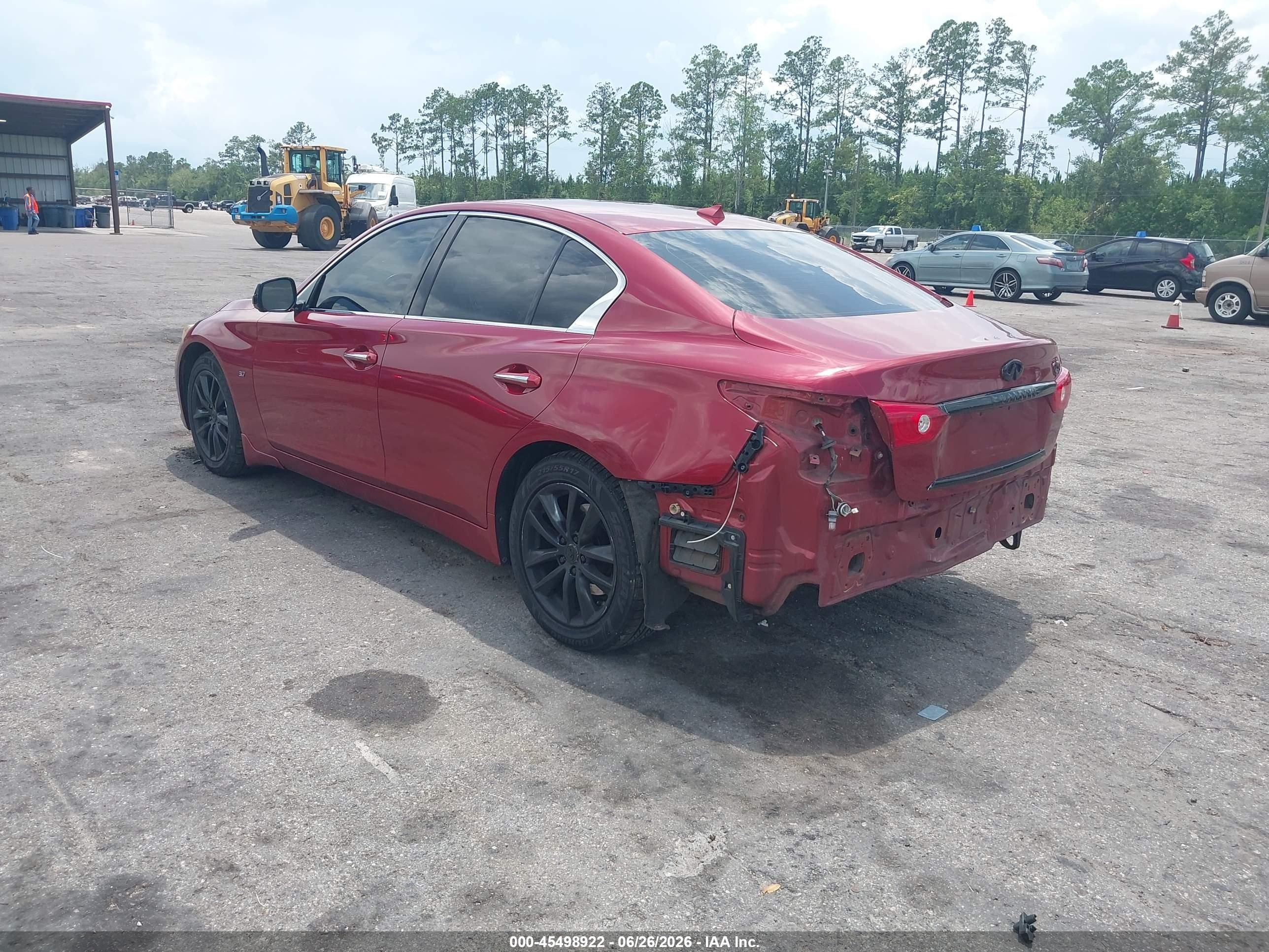 2014 Infiniti Q50 Premium Красный vin: JN1BV7AR2EM695410