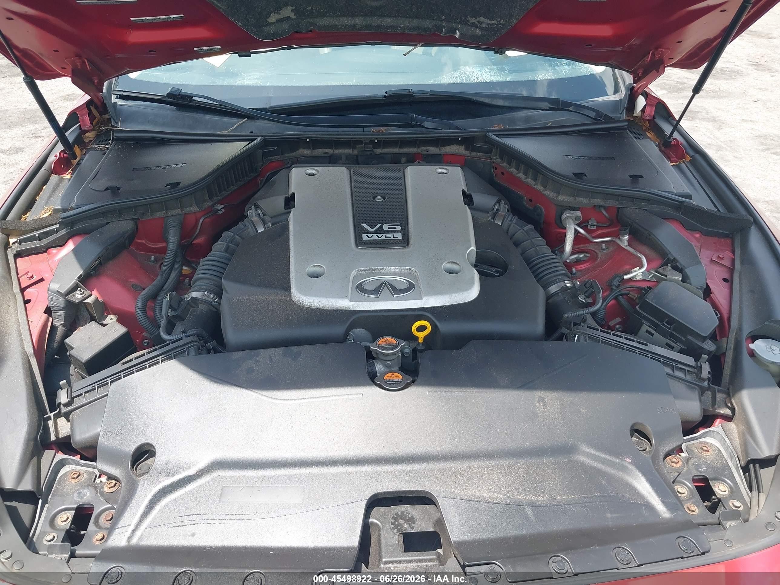 2014 Infiniti Q50 Premium Красный vin: JN1BV7AR2EM695410
