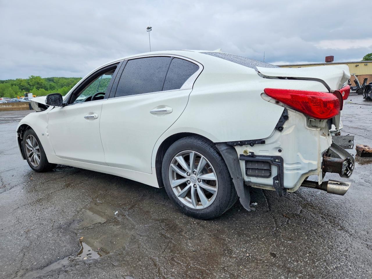 2014 Infiniti Q50 Premium White vin: JN1BV7AR2EM697691