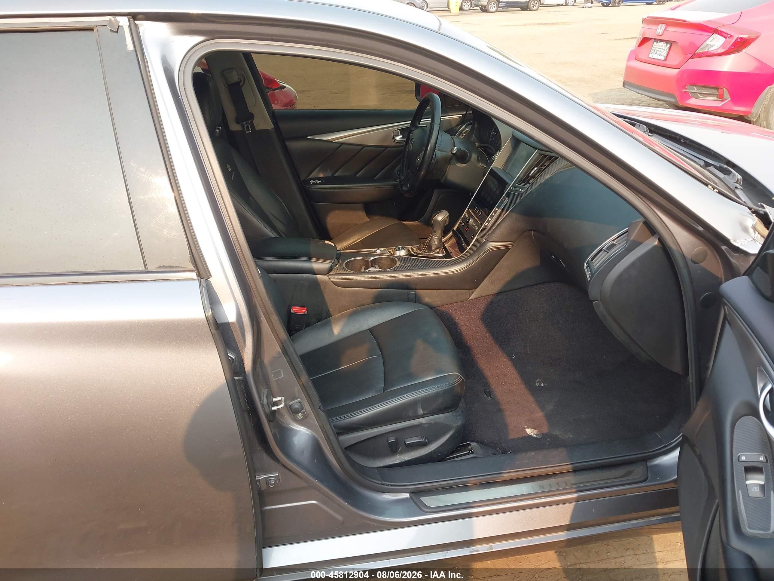 2014 Infiniti Q50 Premium Серый vin: JN1BV7AR2EM697979