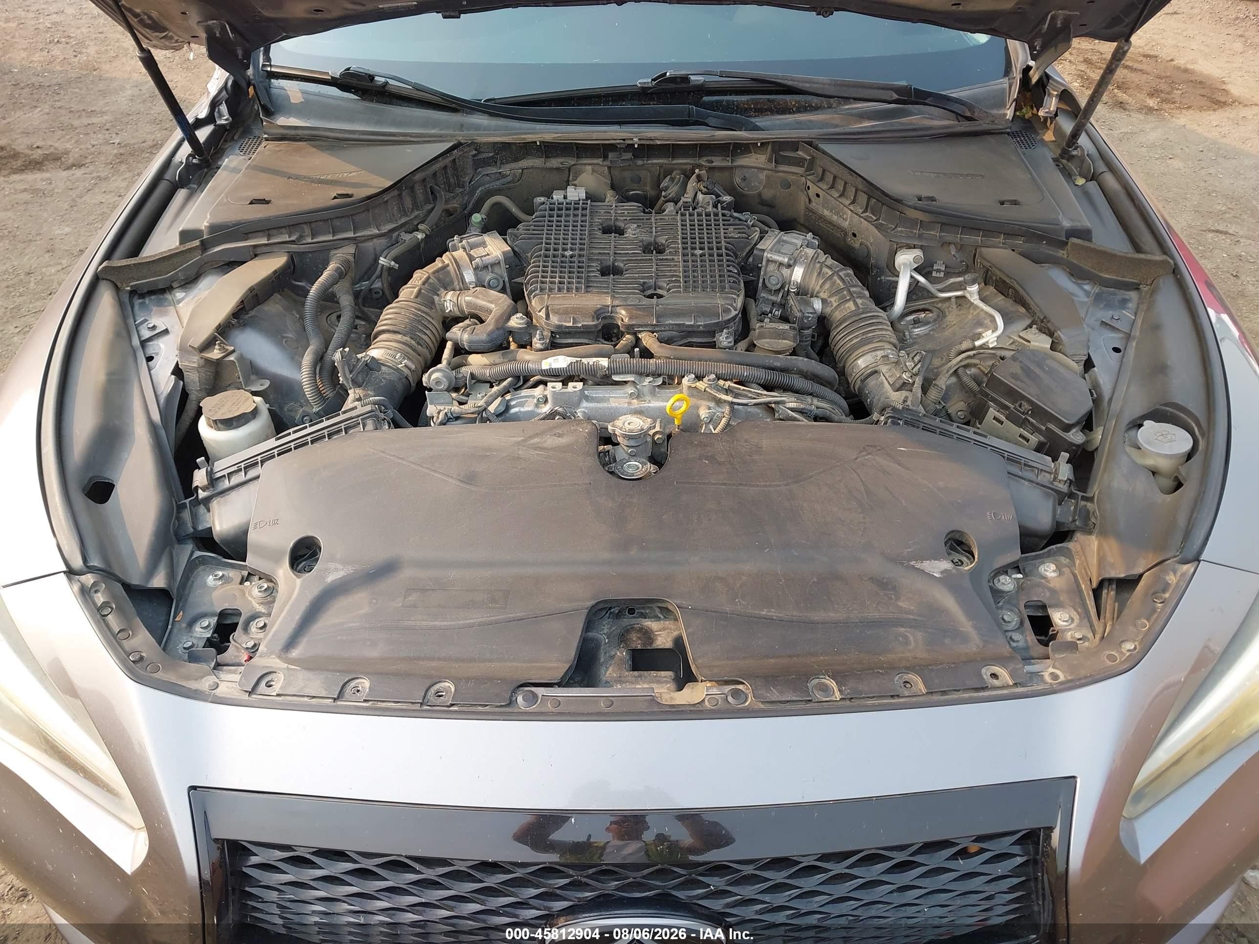 2014 Infiniti Q50 Premium Серый vin: JN1BV7AR2EM697979