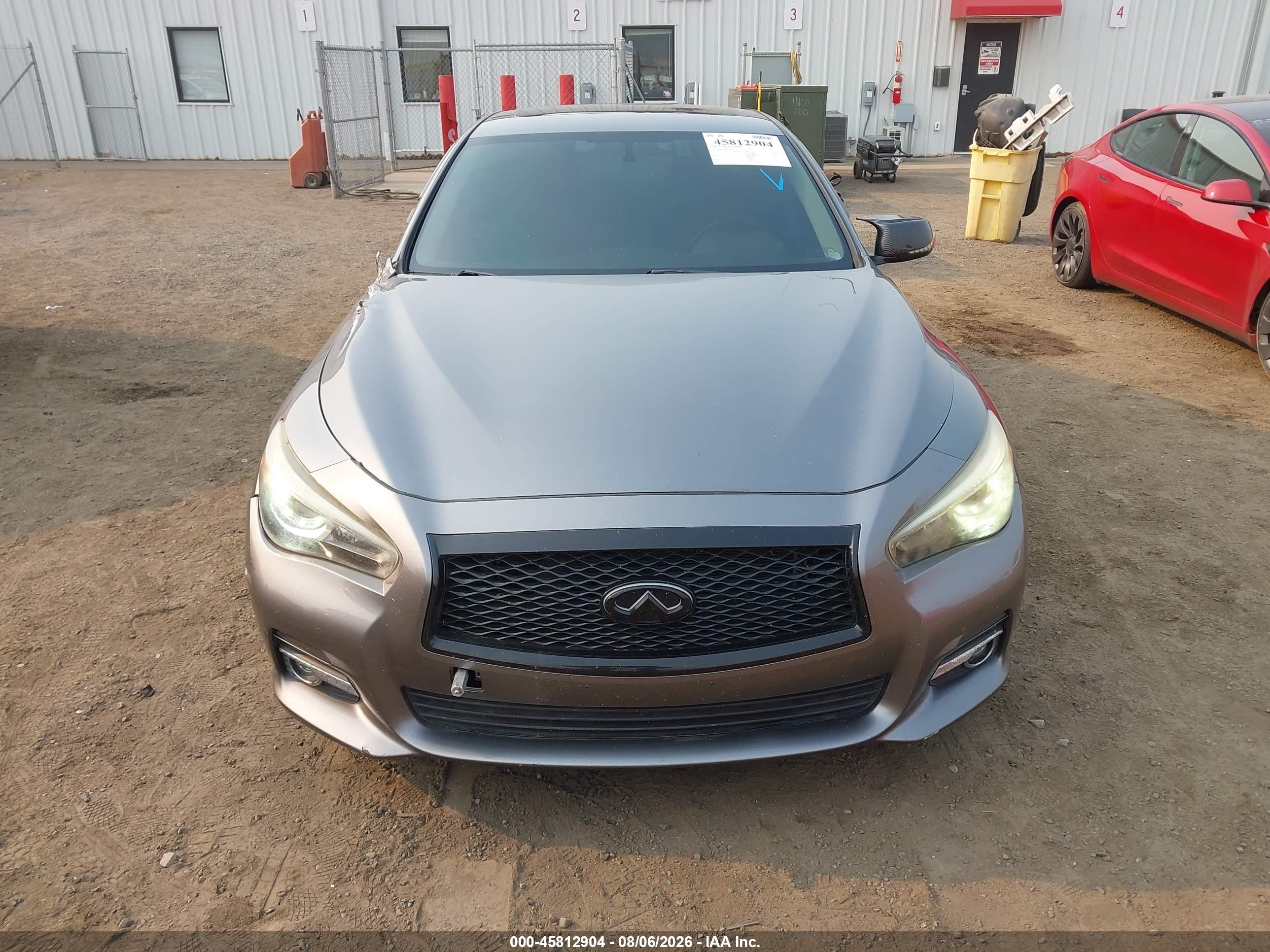 2014 Infiniti Q50 Premium Серый vin: JN1BV7AR2EM697979