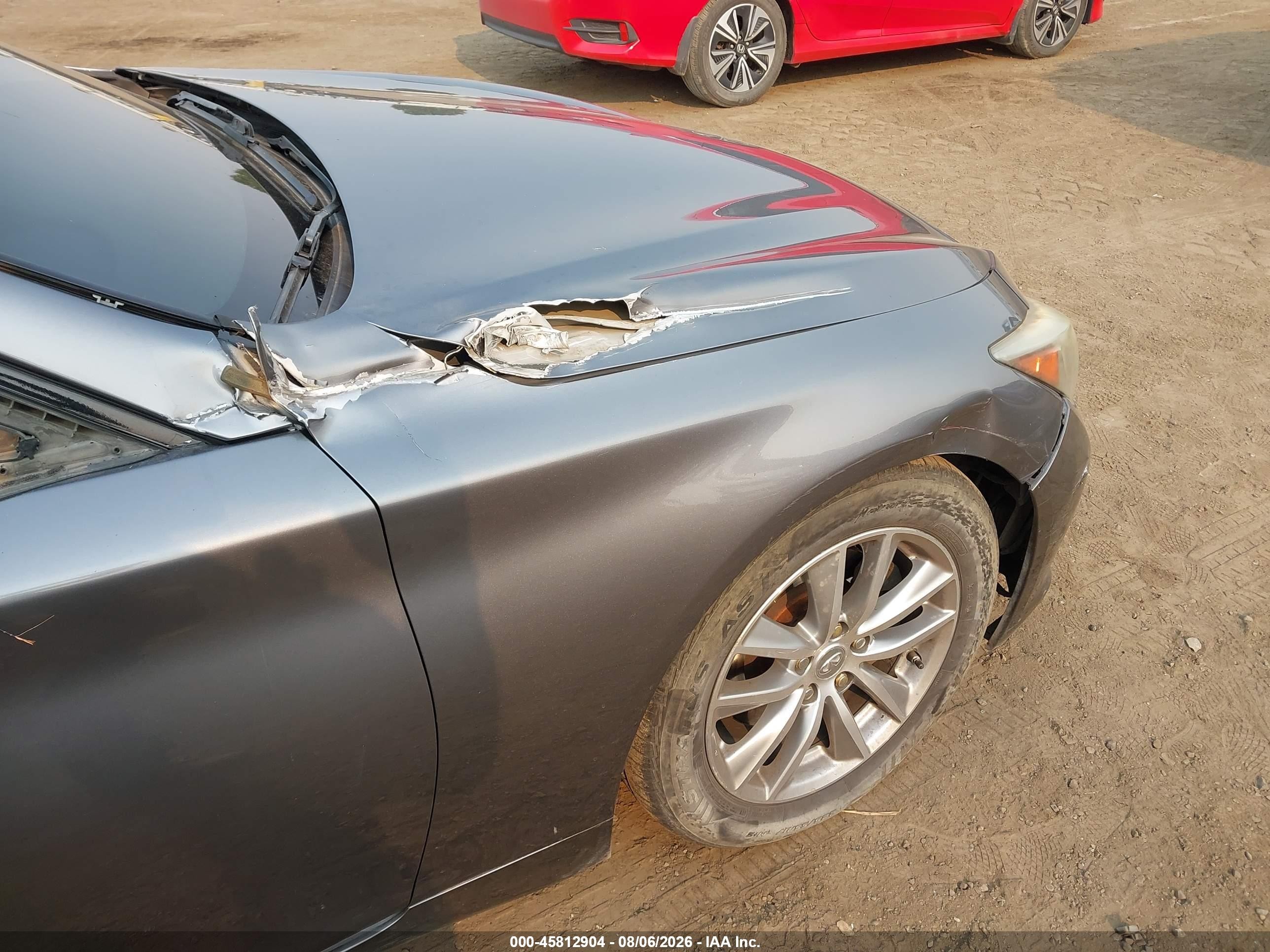 2014 Infiniti Q50 Premium Серый vin: JN1BV7AR2EM697979