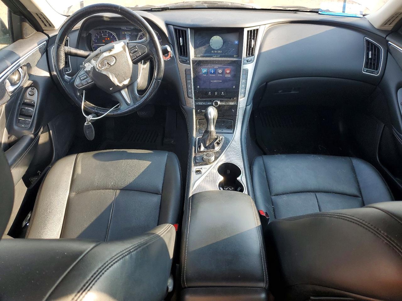 2014 Infiniti Q50 Premium White vin: JN1BV7AR2EM701495