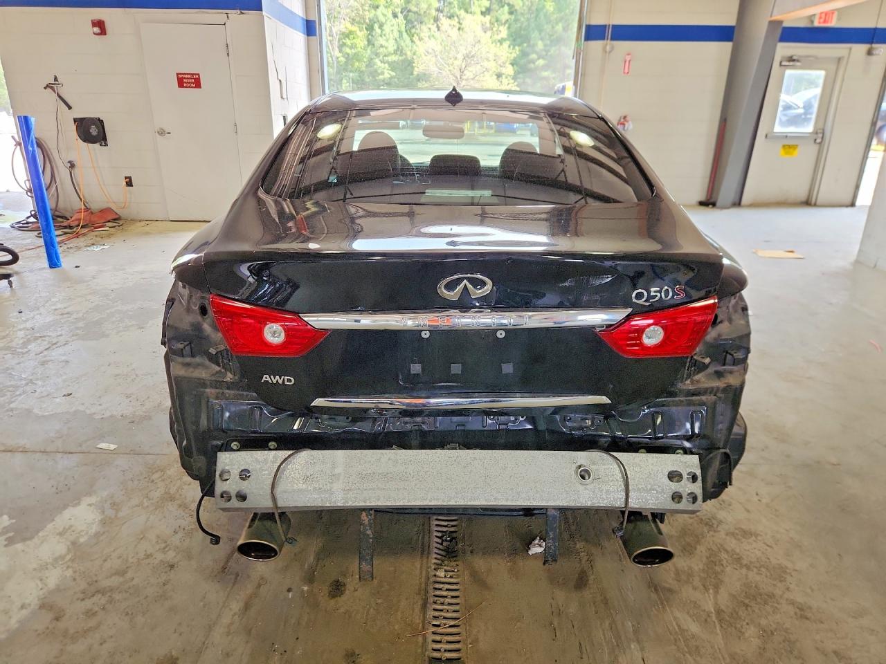 2014 Infiniti Q50 Sport Black vin: JN1BV7AR2EM702095