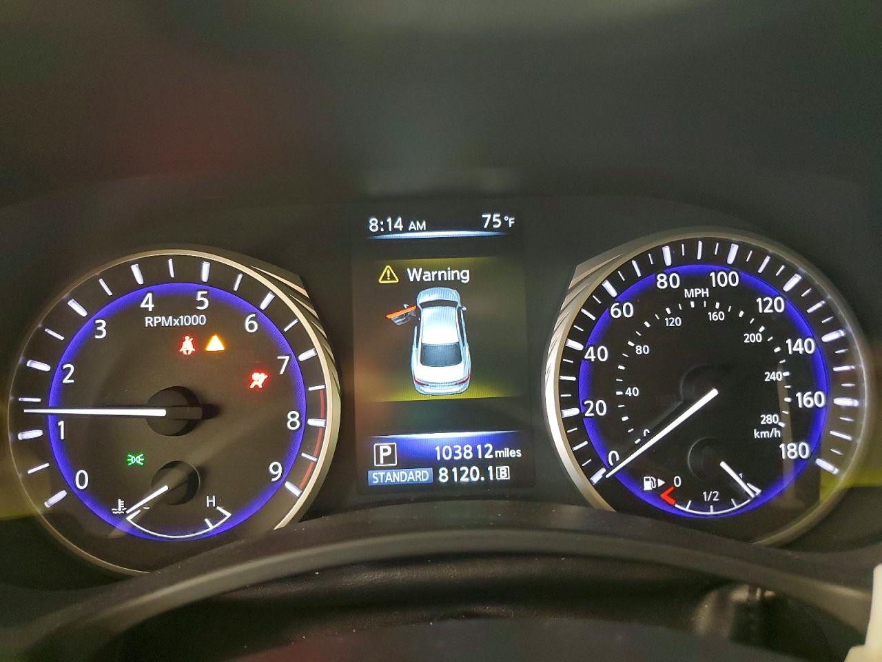 2014 Infiniti Q50 Premium Brown vin: JN1BV7AR2EM702971
