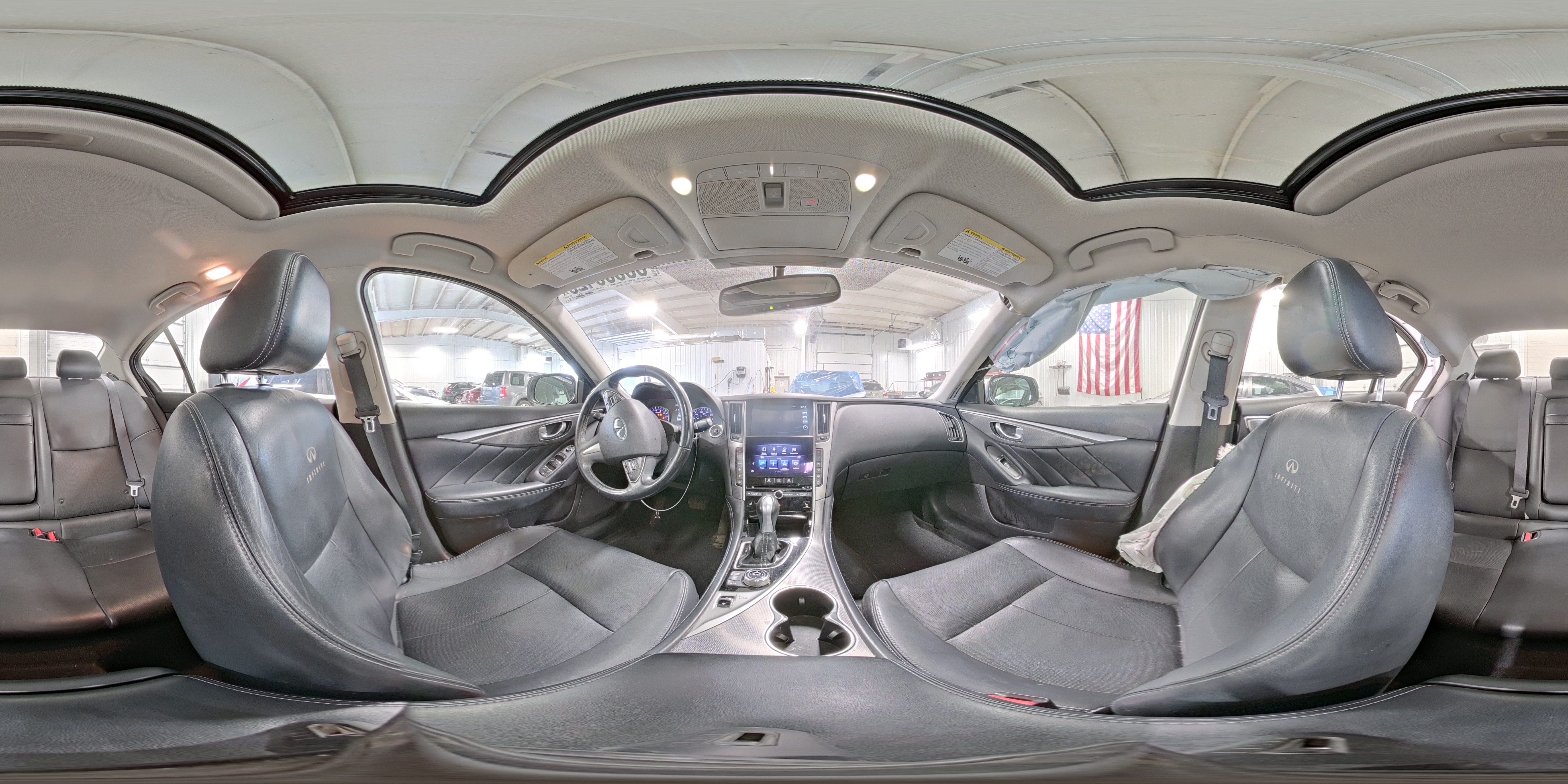 2014 Infiniti Q50 Premium Brown vin: JN1BV7AR2EM702971