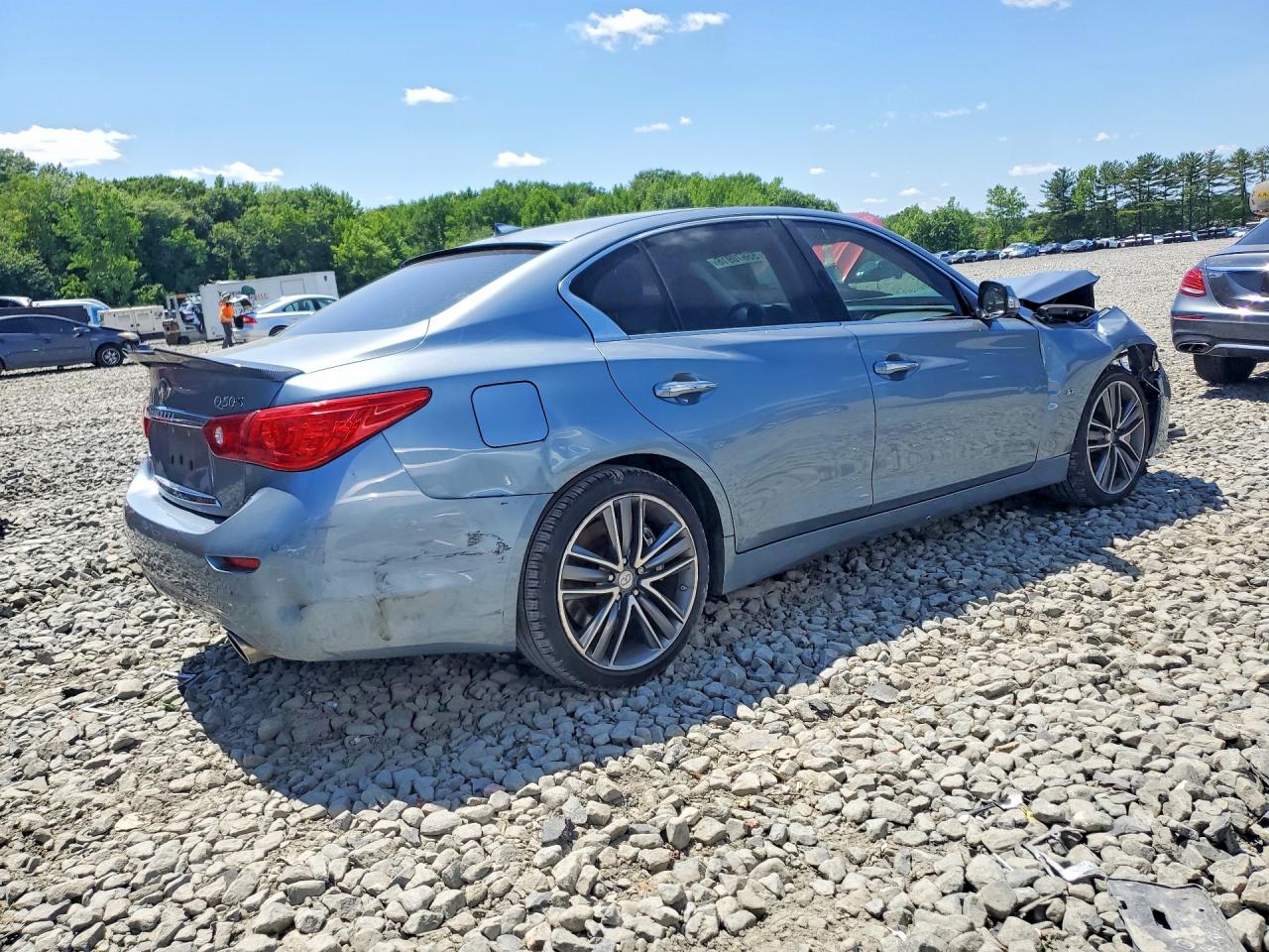 2014 Infiniti Q50 Base Silver vin: JN1BV7AR2EM703523