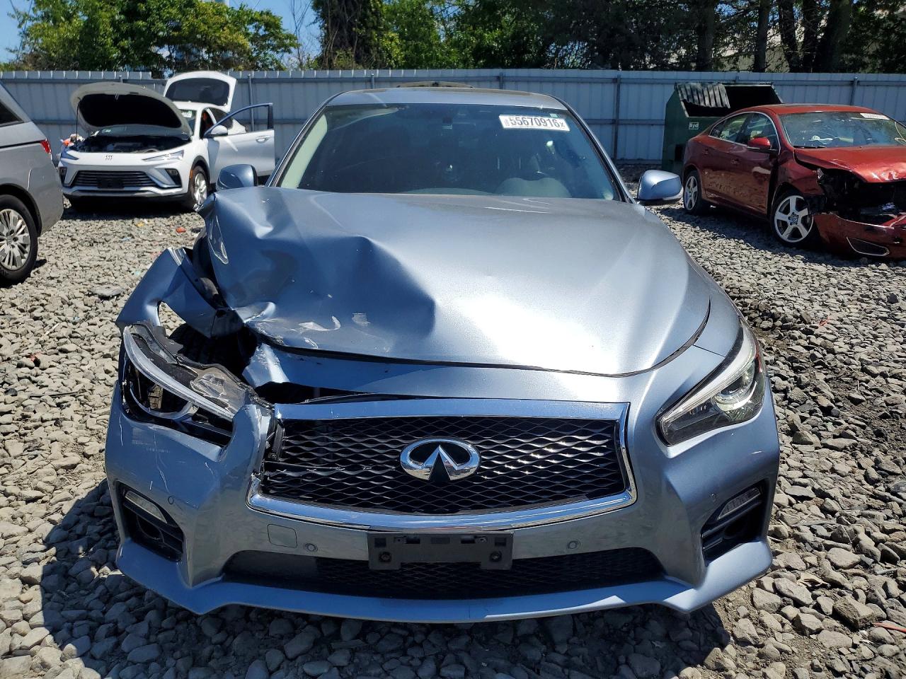 2014 Infiniti Q50 Base Silver vin: JN1BV7AR2EM703523