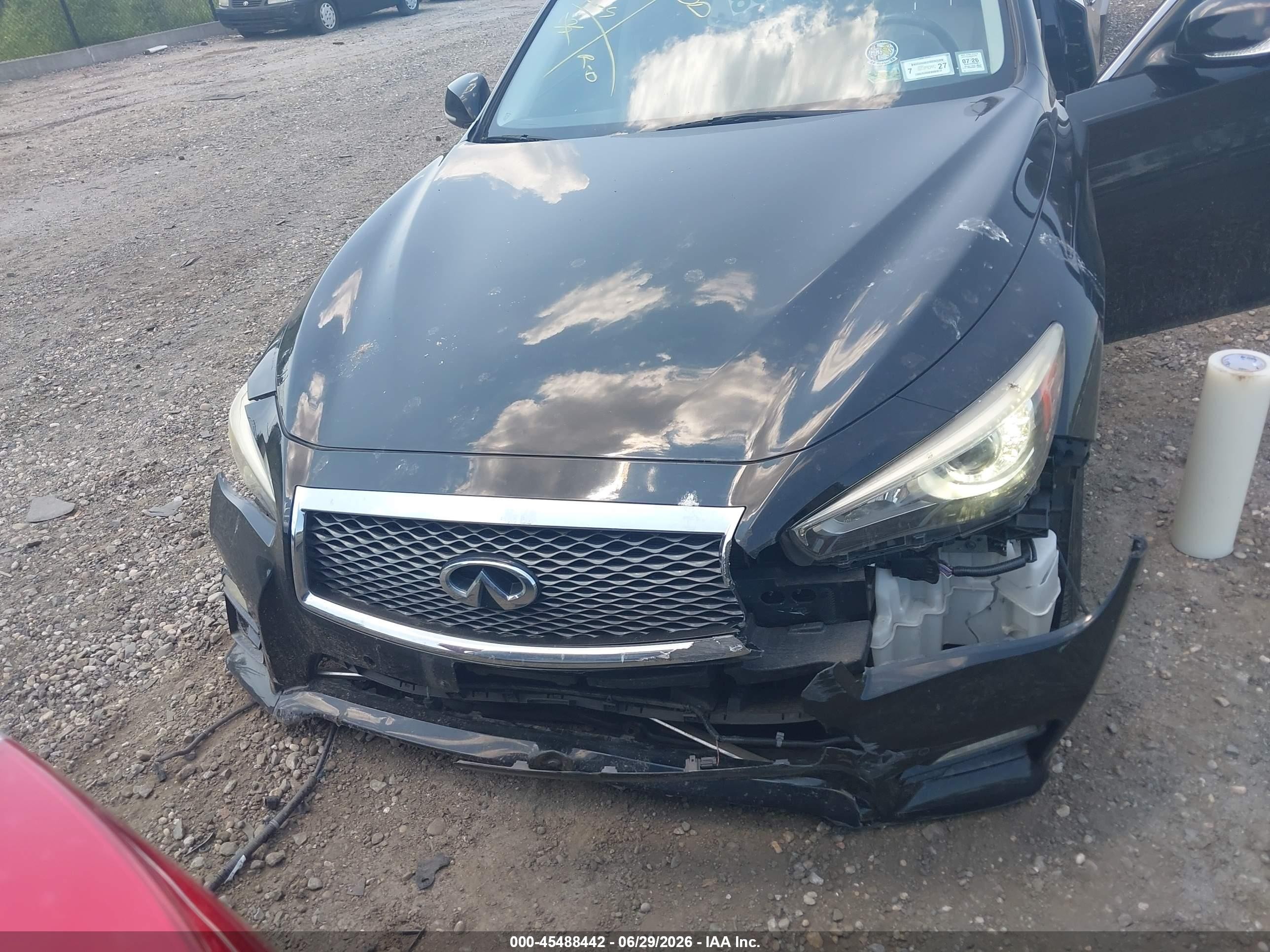 2015 Infiniti Q50 Sport Black vin: JN1BV7AR2FM393911