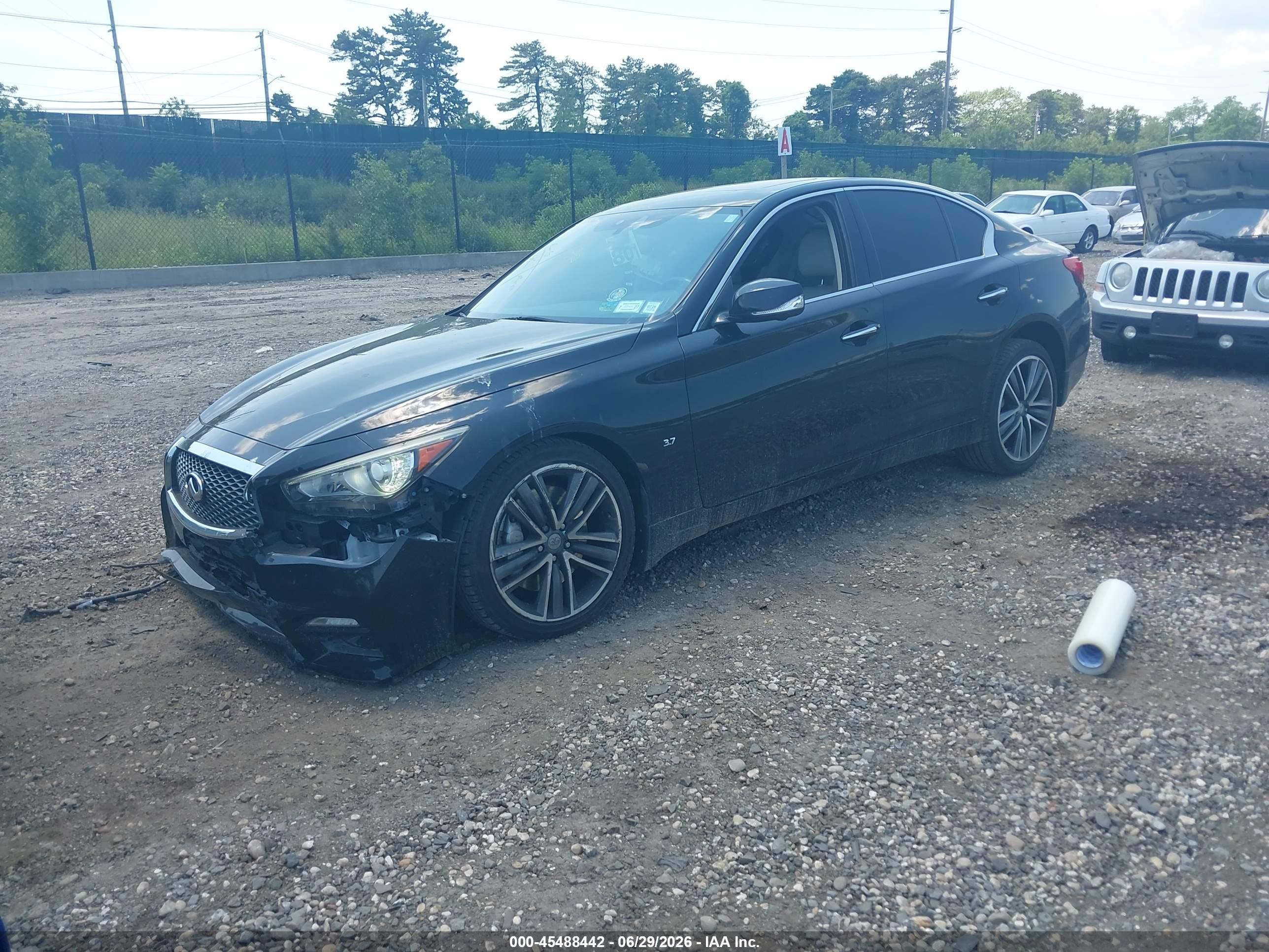2015 Infiniti Q50 Sport Black vin: JN1BV7AR2FM393911