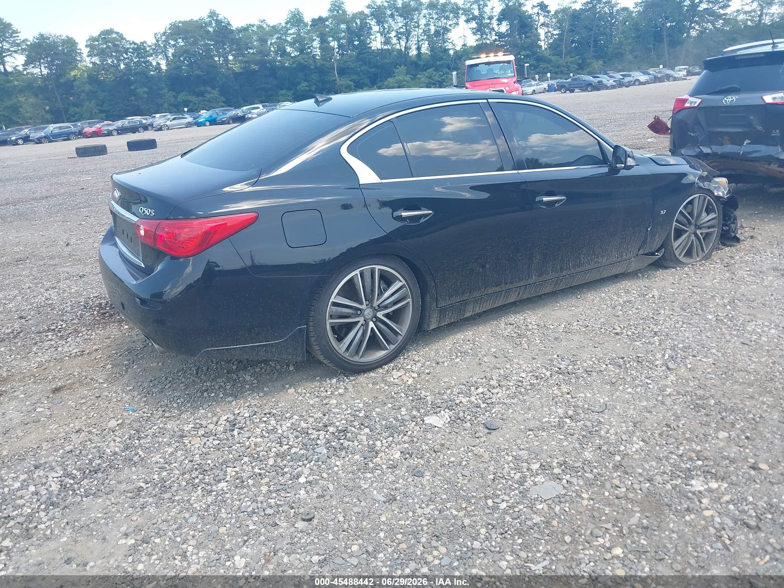 2015 Infiniti Q50 Sport Black vin: JN1BV7AR2FM393911