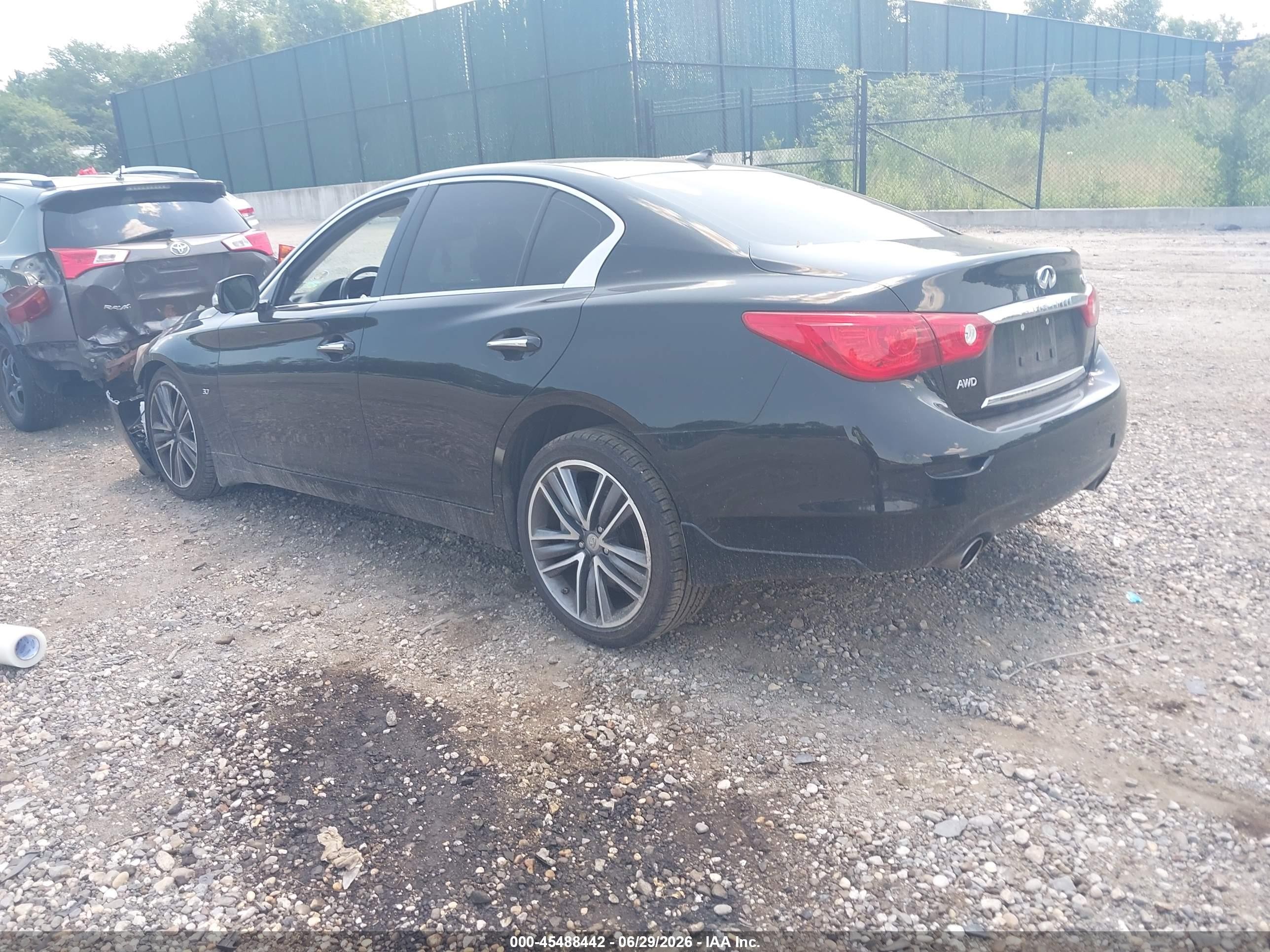 2015 Infiniti Q50 Sport Black vin: JN1BV7AR2FM393911
