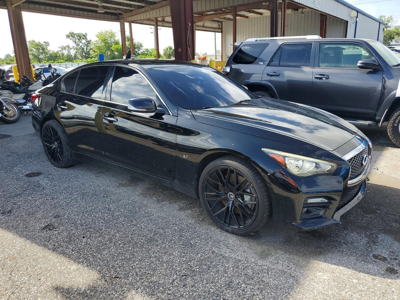 2015 Infiniti Q50 Base Black vin: JN1BV7AR2FM396744