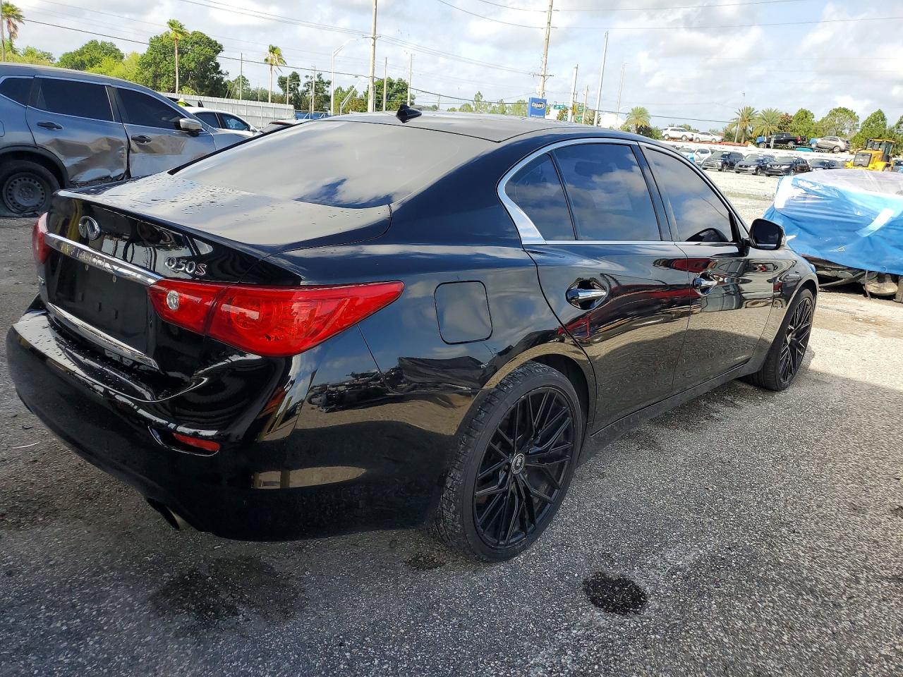 2015 Infiniti Q50 Base Black vin: JN1BV7AR2FM396744