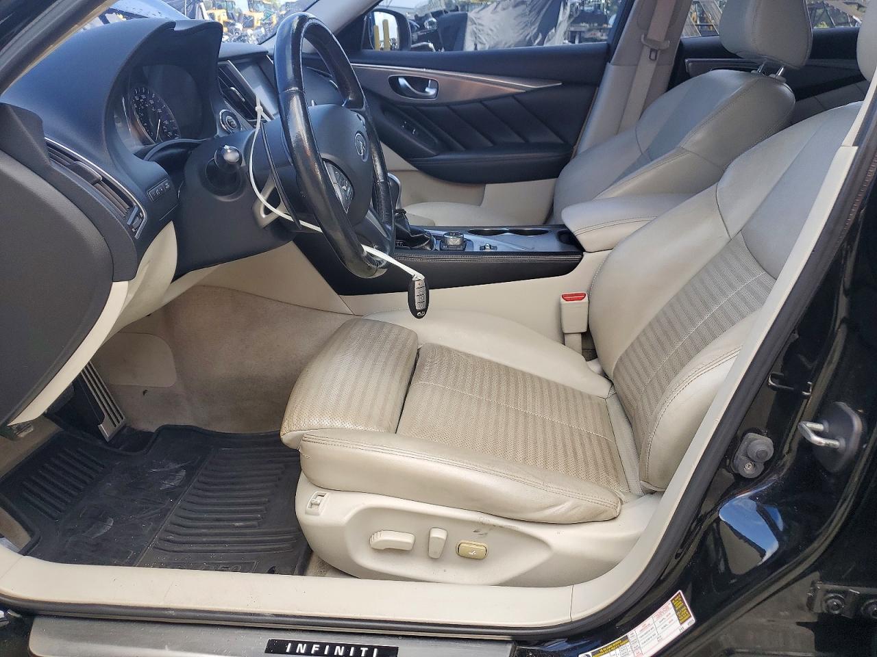 2015 Infiniti Q50 Base Black vin: JN1BV7AR2FM396744