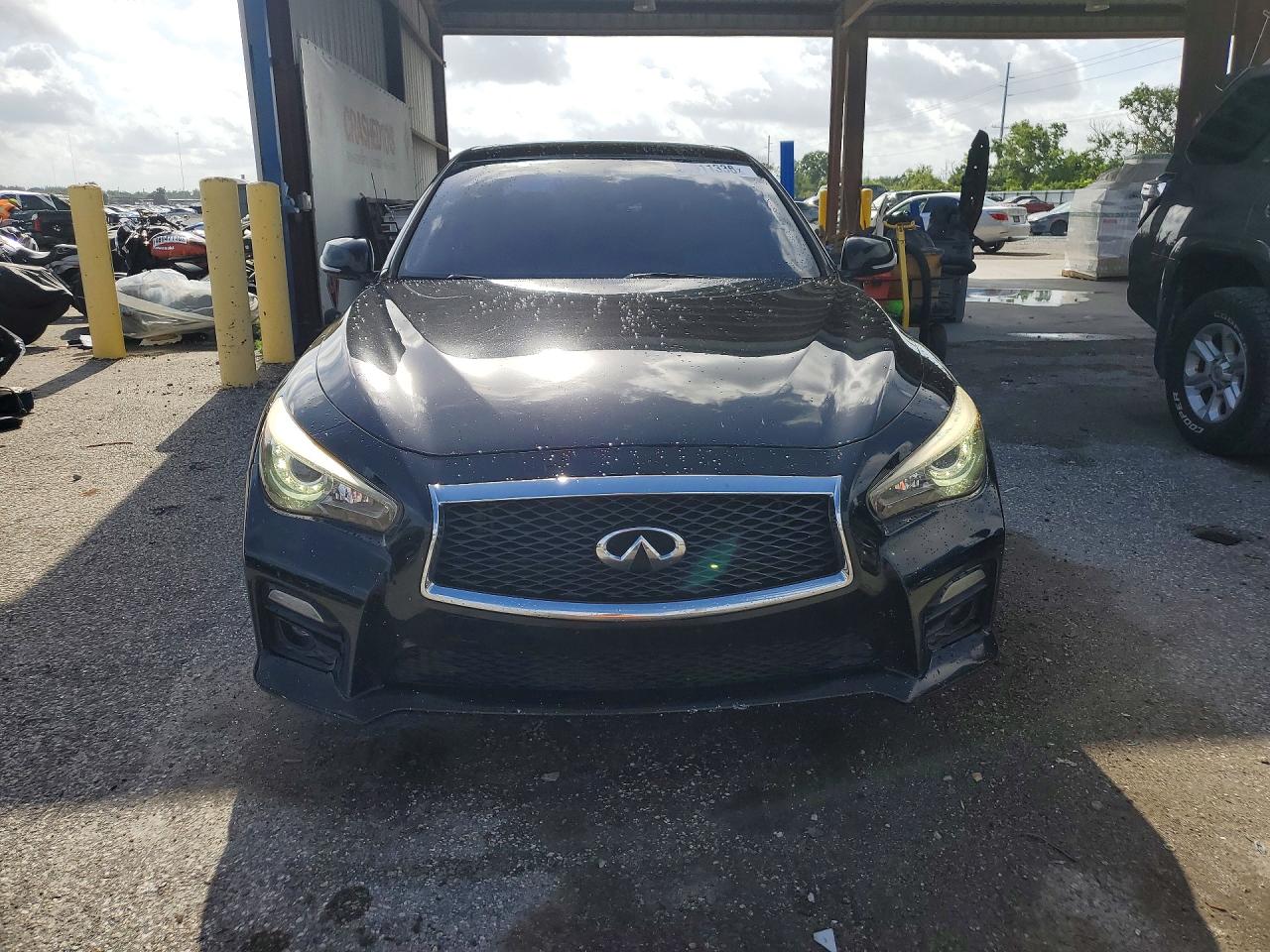 2015 Infiniti Q50 Base Black vin: JN1BV7AR2FM396744