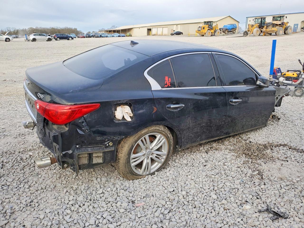 2015 Infiniti Q50 Base Black vin: JN1BV7AR2FM397442