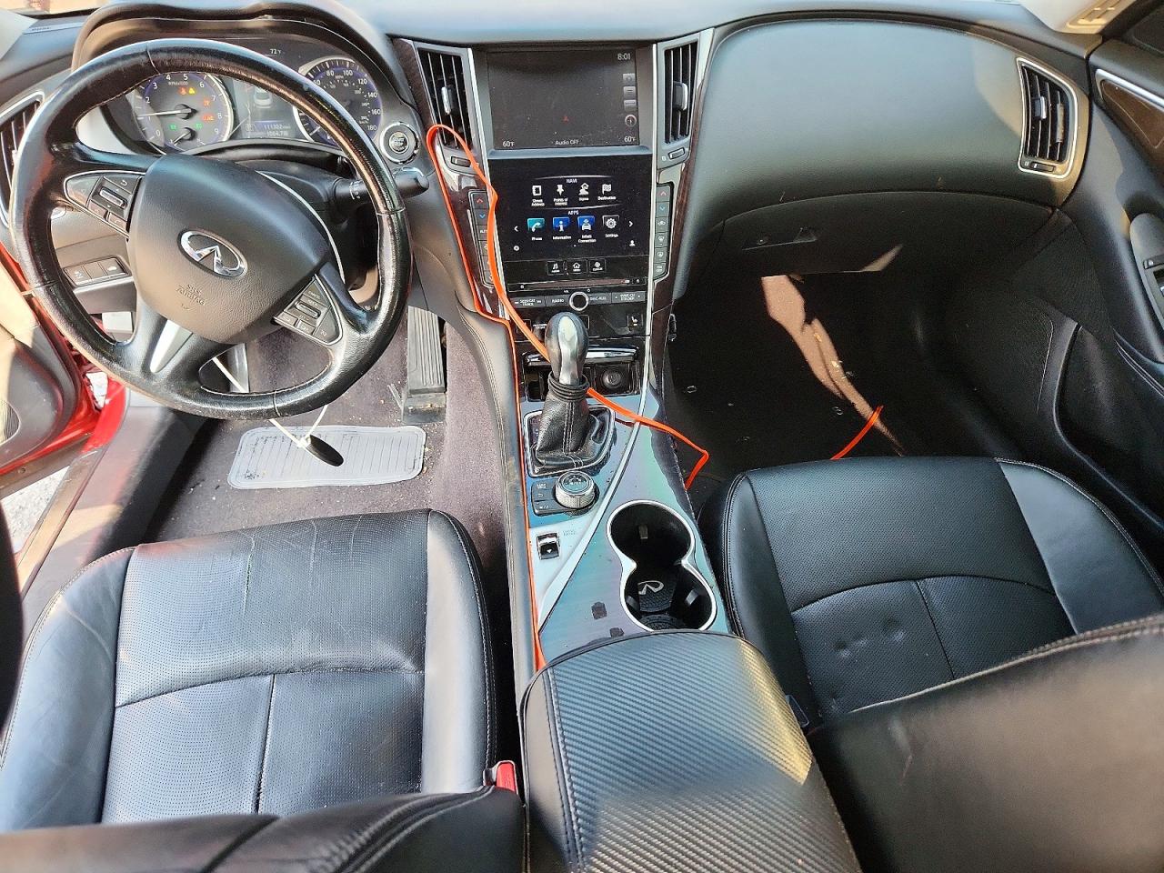 2015 Infiniti Q50 Premium Burgundy vin: JN1BV7AR2FM398803