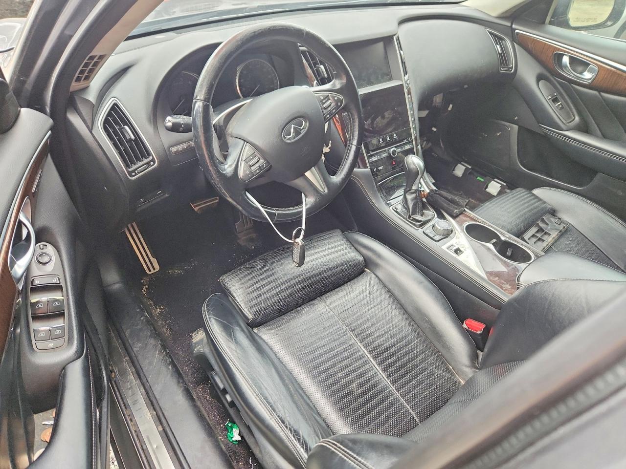 2015 Infiniti Q50 Base Gray vin: JN1BV7AR2FM400713