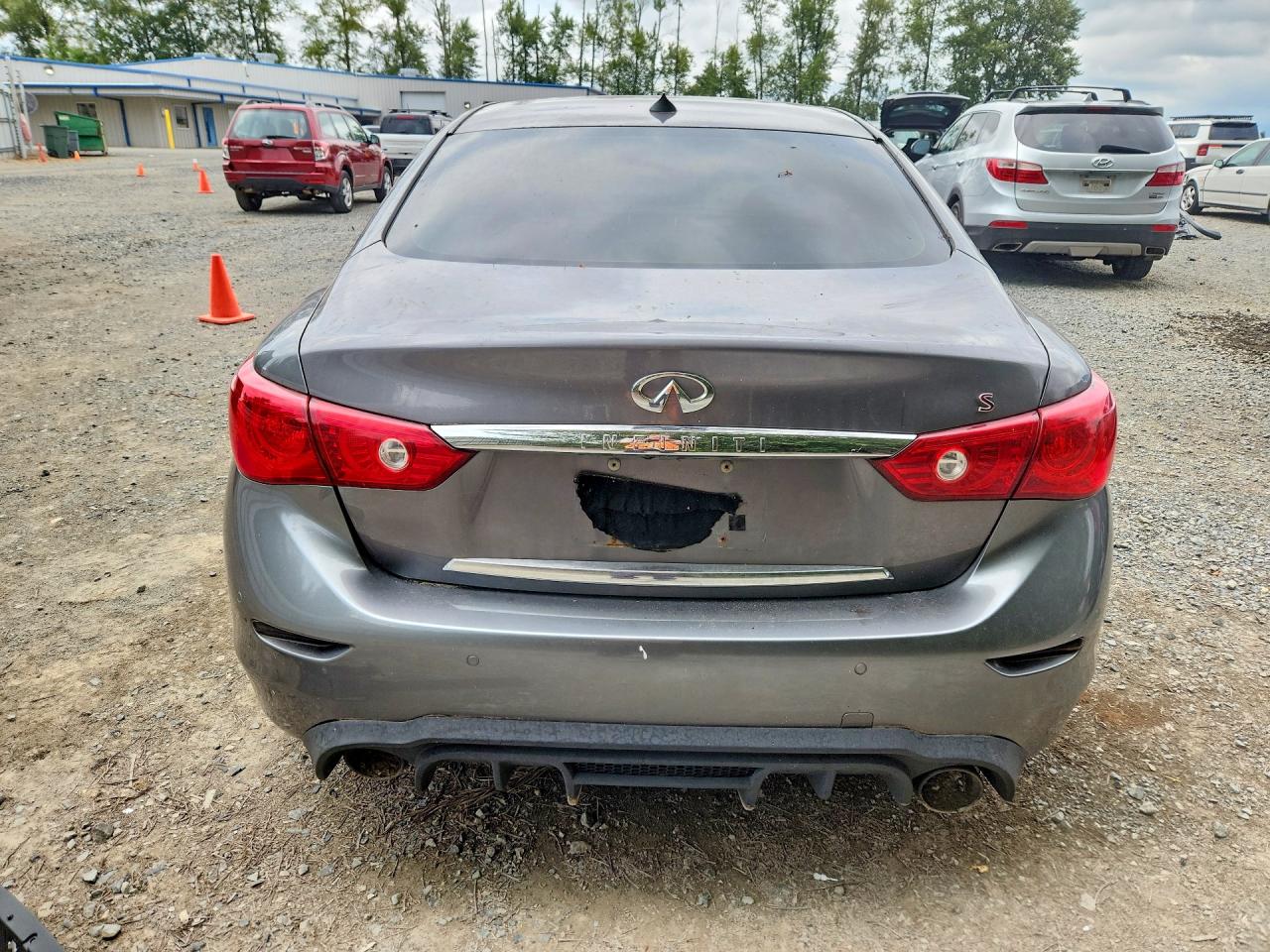 2015 Infiniti Q50 Base Gray vin: JN1BV7AR2FM400713